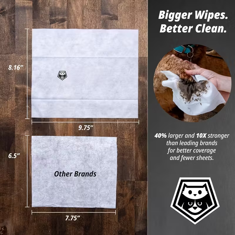 Plant- Based Dog Wipes- Extra Thick