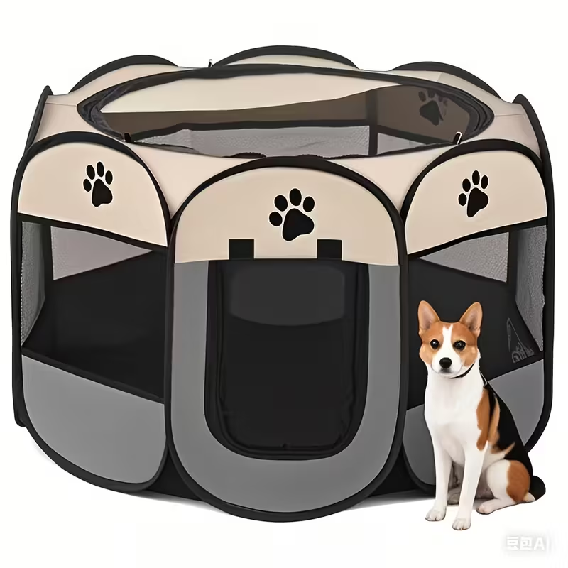 Foldable Pet Playpen For Dogs & Cats