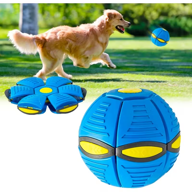 Interactive Dog Ball with & Flying Saucer Motion