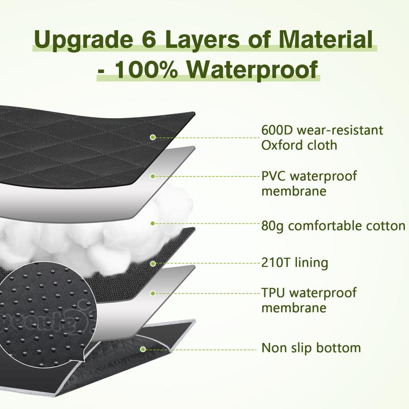 Dog Car Seat Cover for Back Seat,Upgraded Sofa Leather, hard bottom