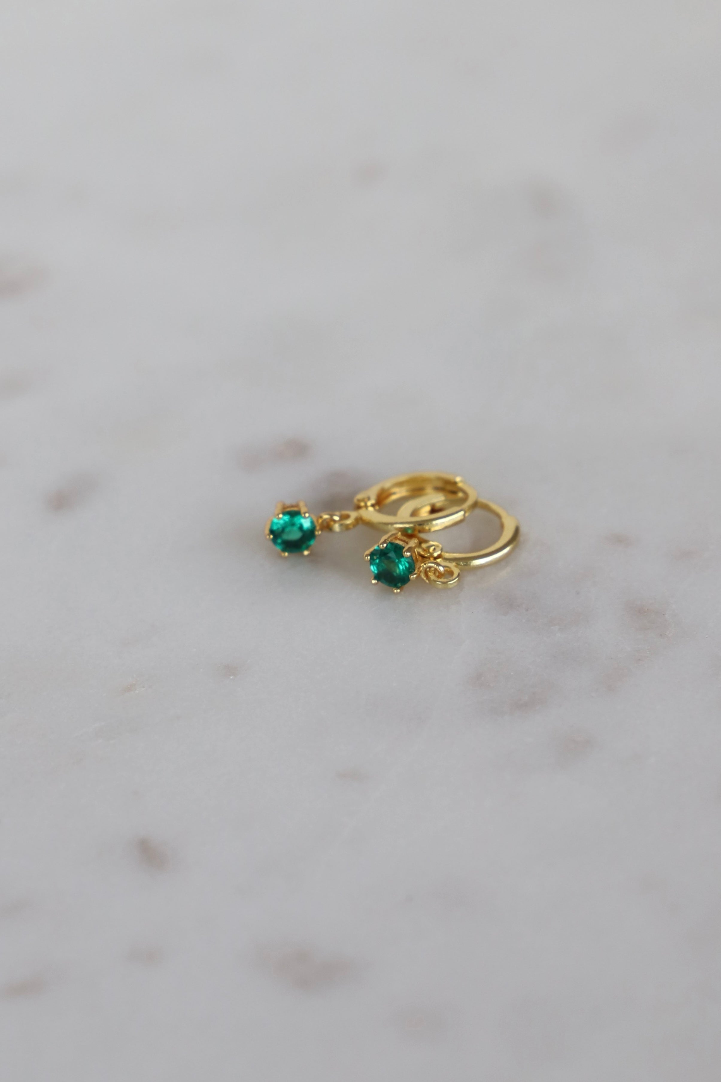 ROUND BIRTHSTONE HUGGIES-Vavasi