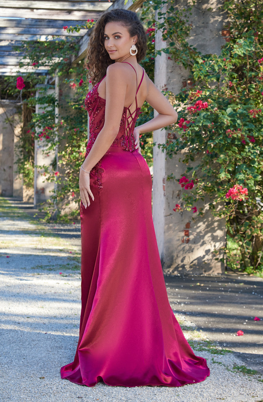 Size 8, Ivy Gown - Burgundy - FINAL SALE-Vavasi
