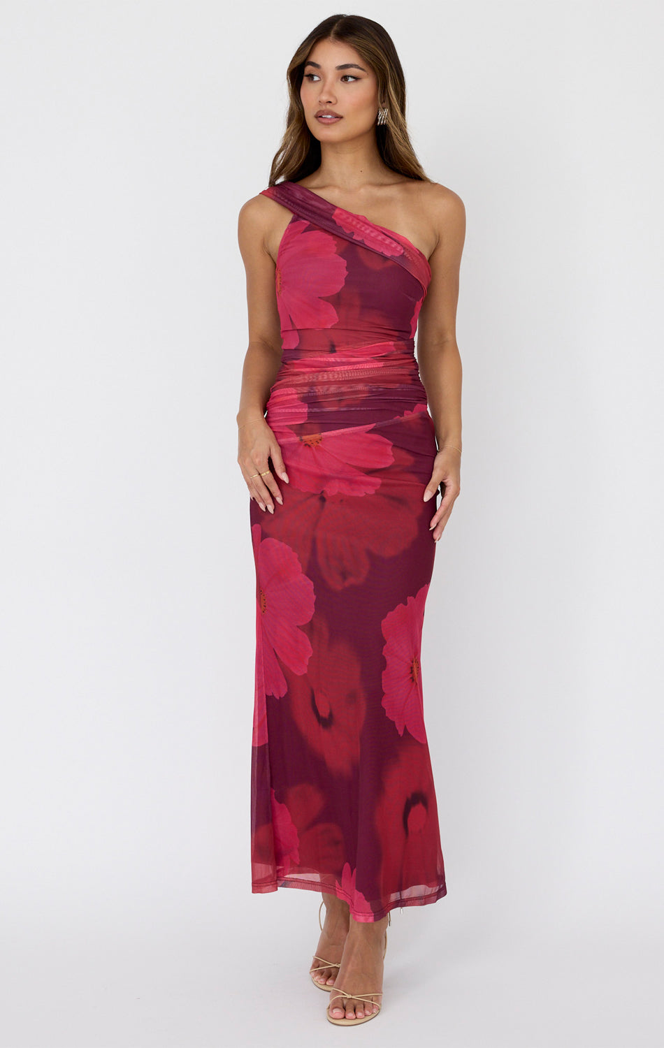 BINDI MAXI DRESS - PINK FLORAL-Vavasi