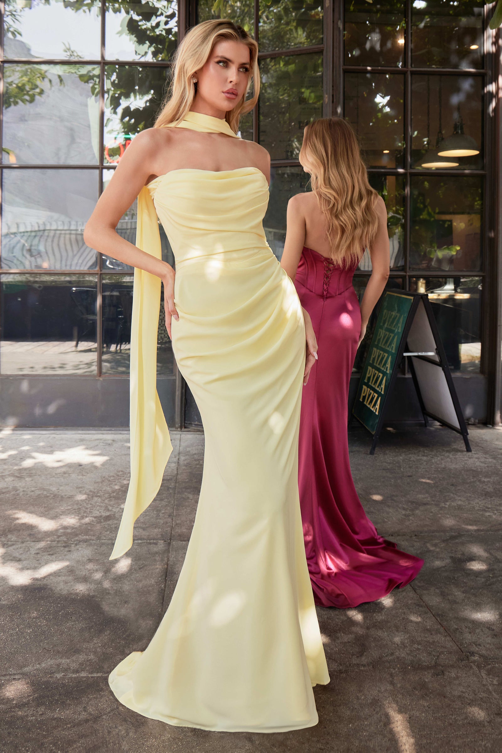 Caitlin Gown - Convertible Tie Chiffon Dress-Vavasi