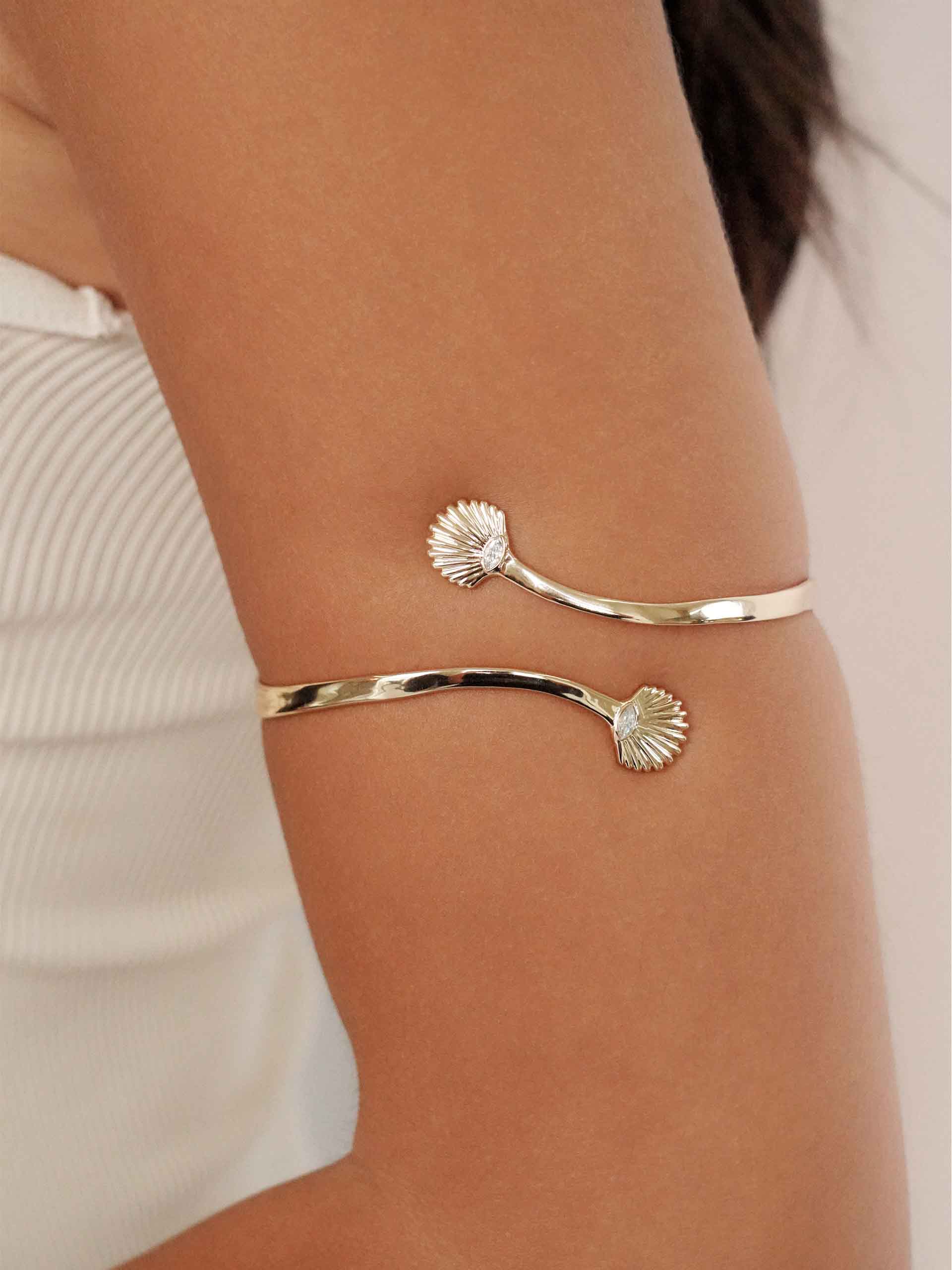 Santorini Shell Arm Cuff-Vavasi