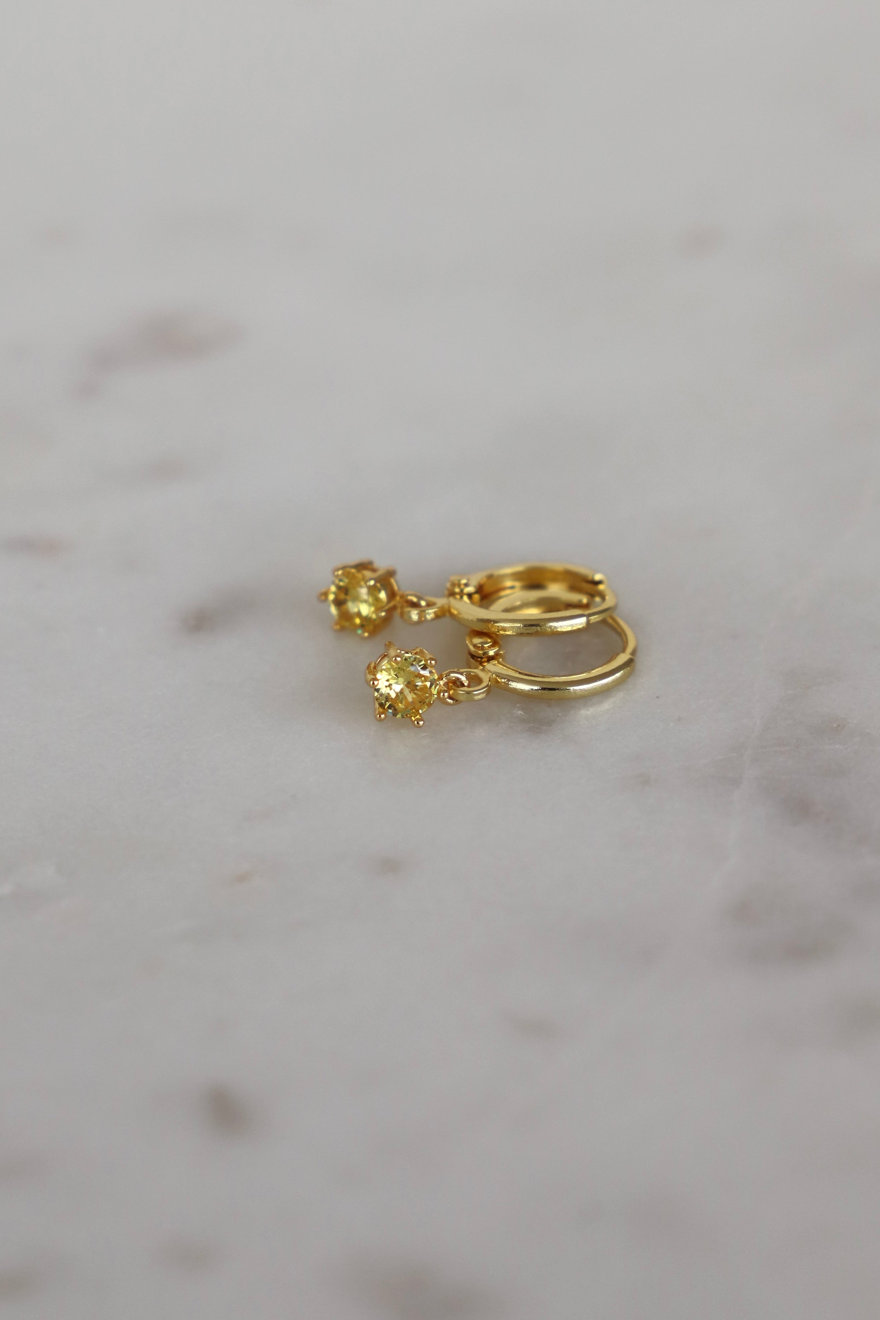 ROUND BIRTHSTONE HUGGIES-Vavasi