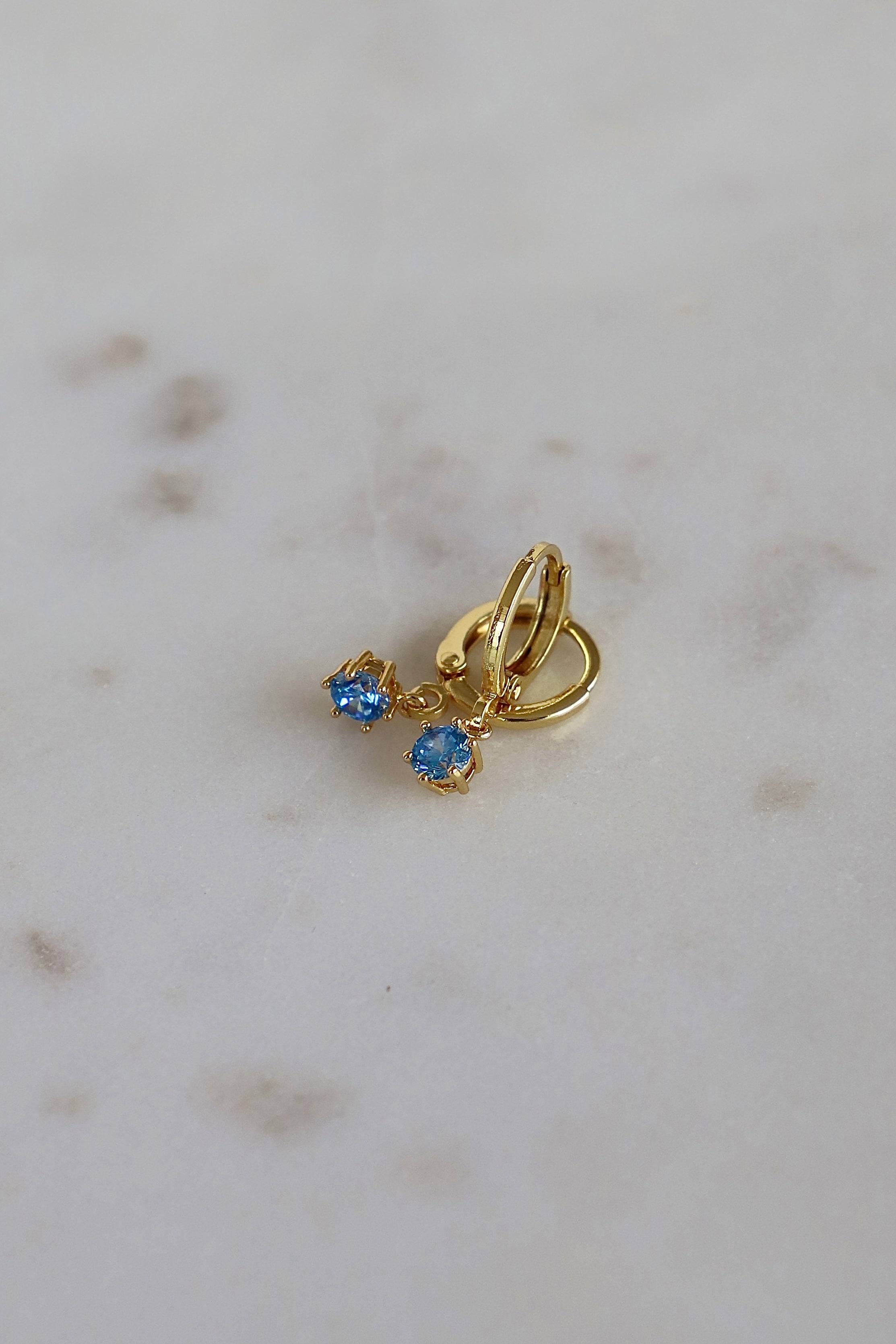 ROUND BIRTHSTONE HUGGIES-Vavasi