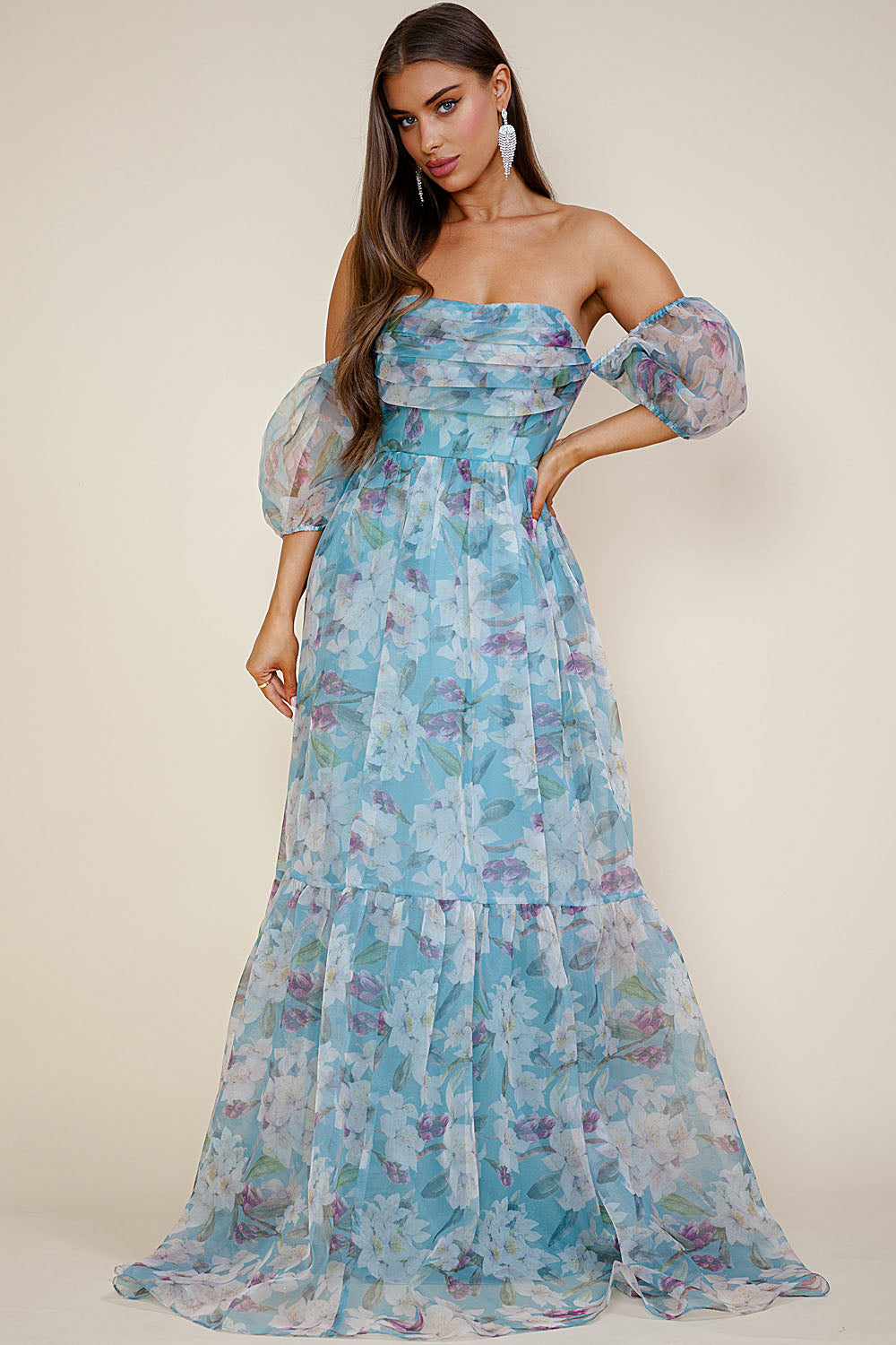 Breezy Maxi Dress - Blue-Vavasi
