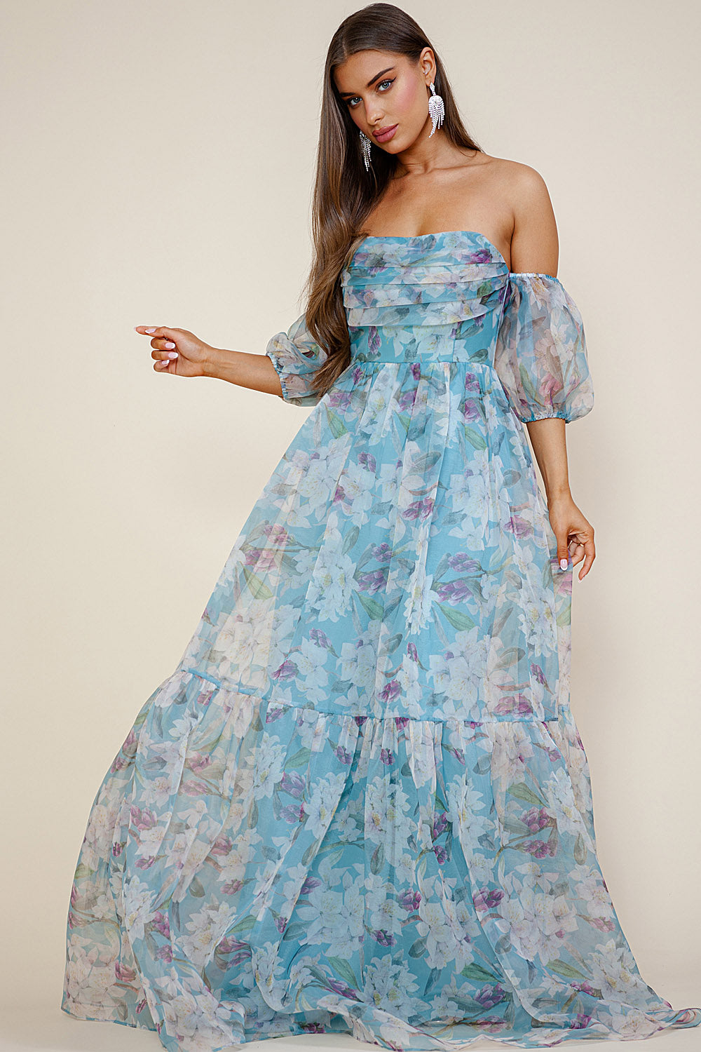Breezy Maxi Dress - Blue-Vavasi