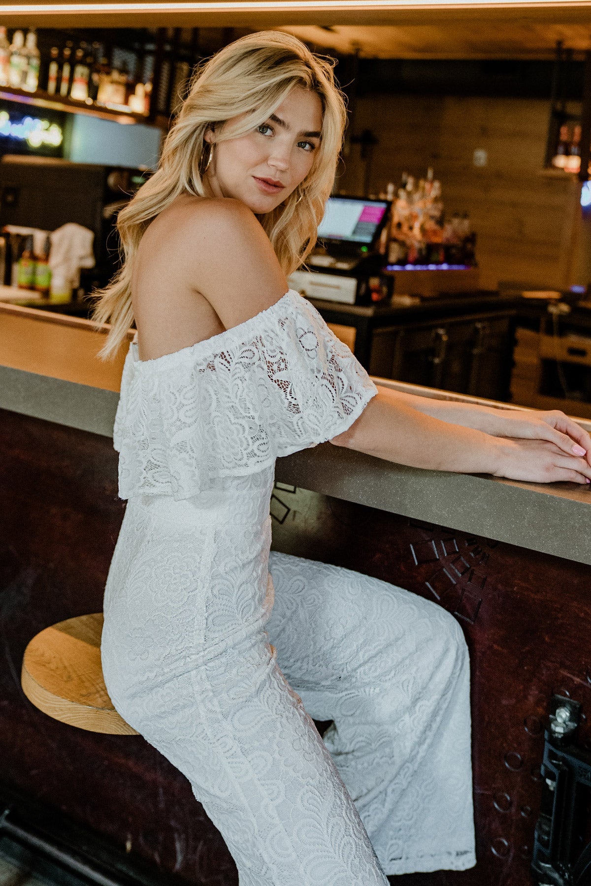 FATE INTERVENES WHITE LACE JUMPSUIT-Vavasi