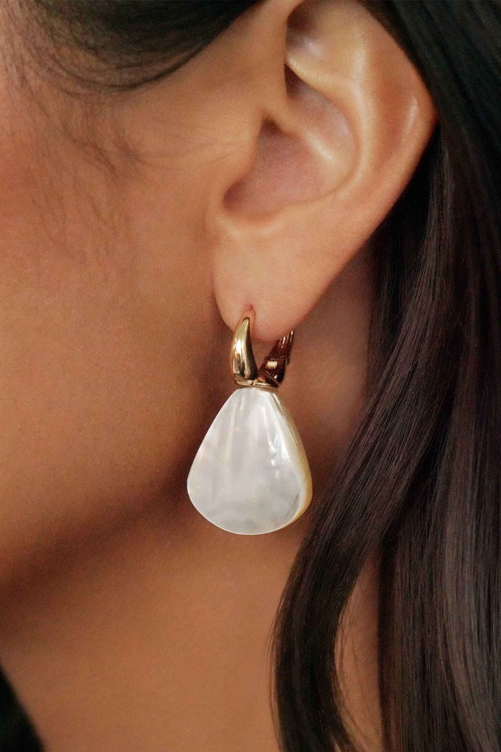 Sun-Kissed Pearl Earrings-Vavasi