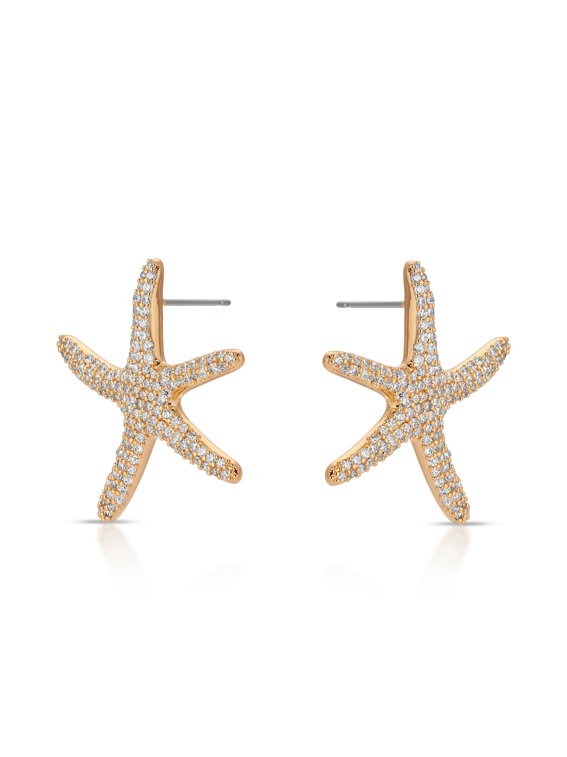 Pavè Starfish Earrings-Vavasi