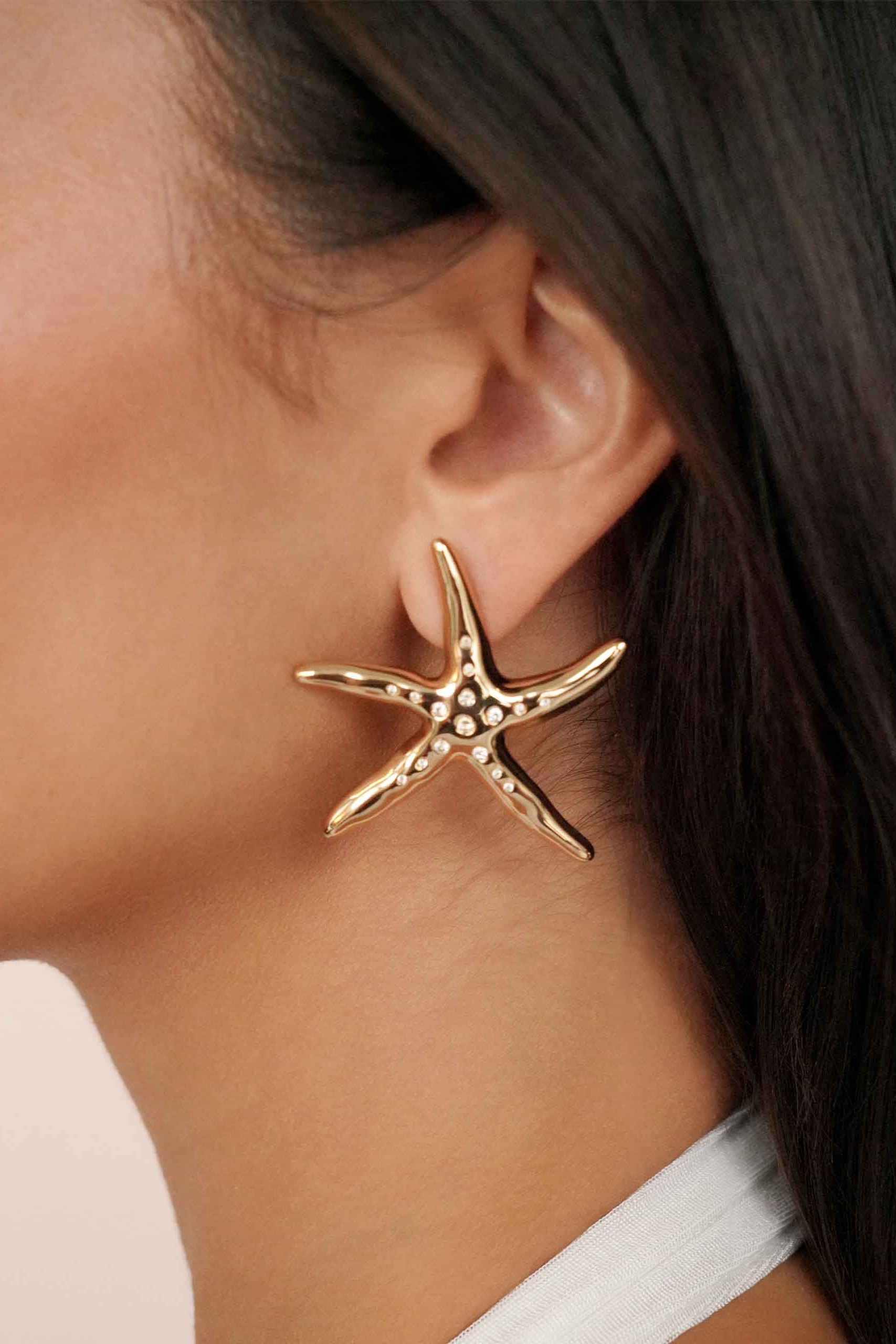 Starfish Luxe Earrings-Vavasi
