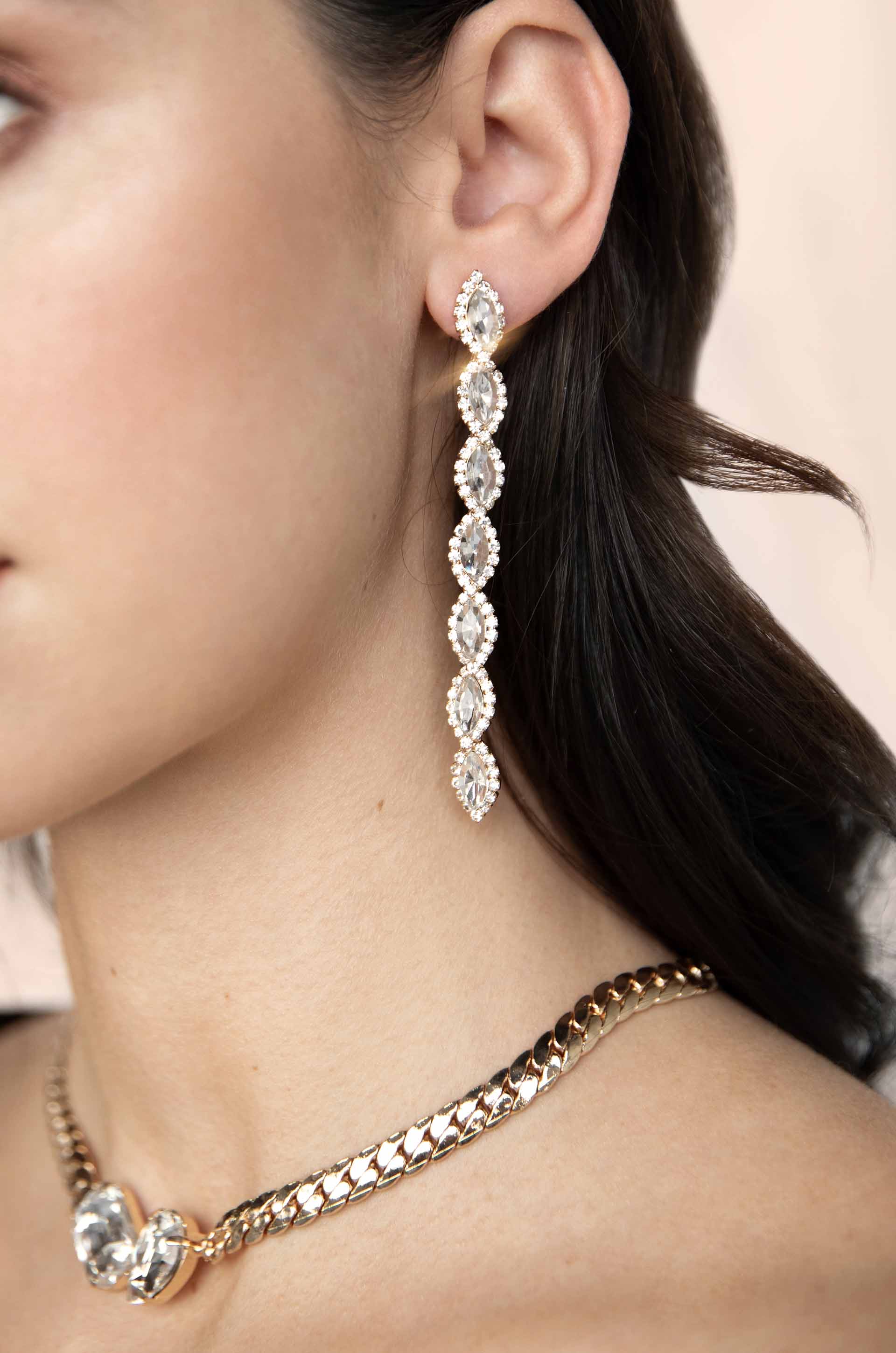 Crystal Occasion Dangle Earrings-Vavasi