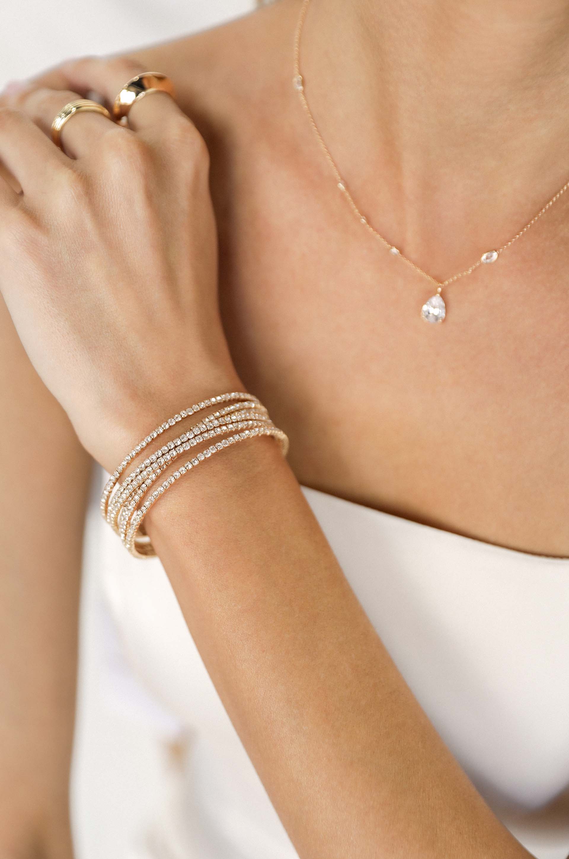 Crystal Strand Cuff-Vavasi