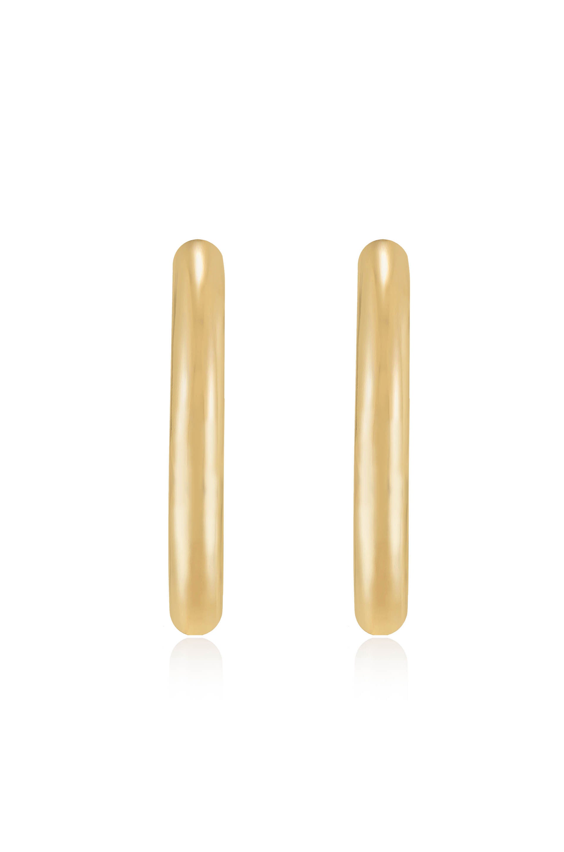 Mara Elongated Hoop Earrings-Vavasi