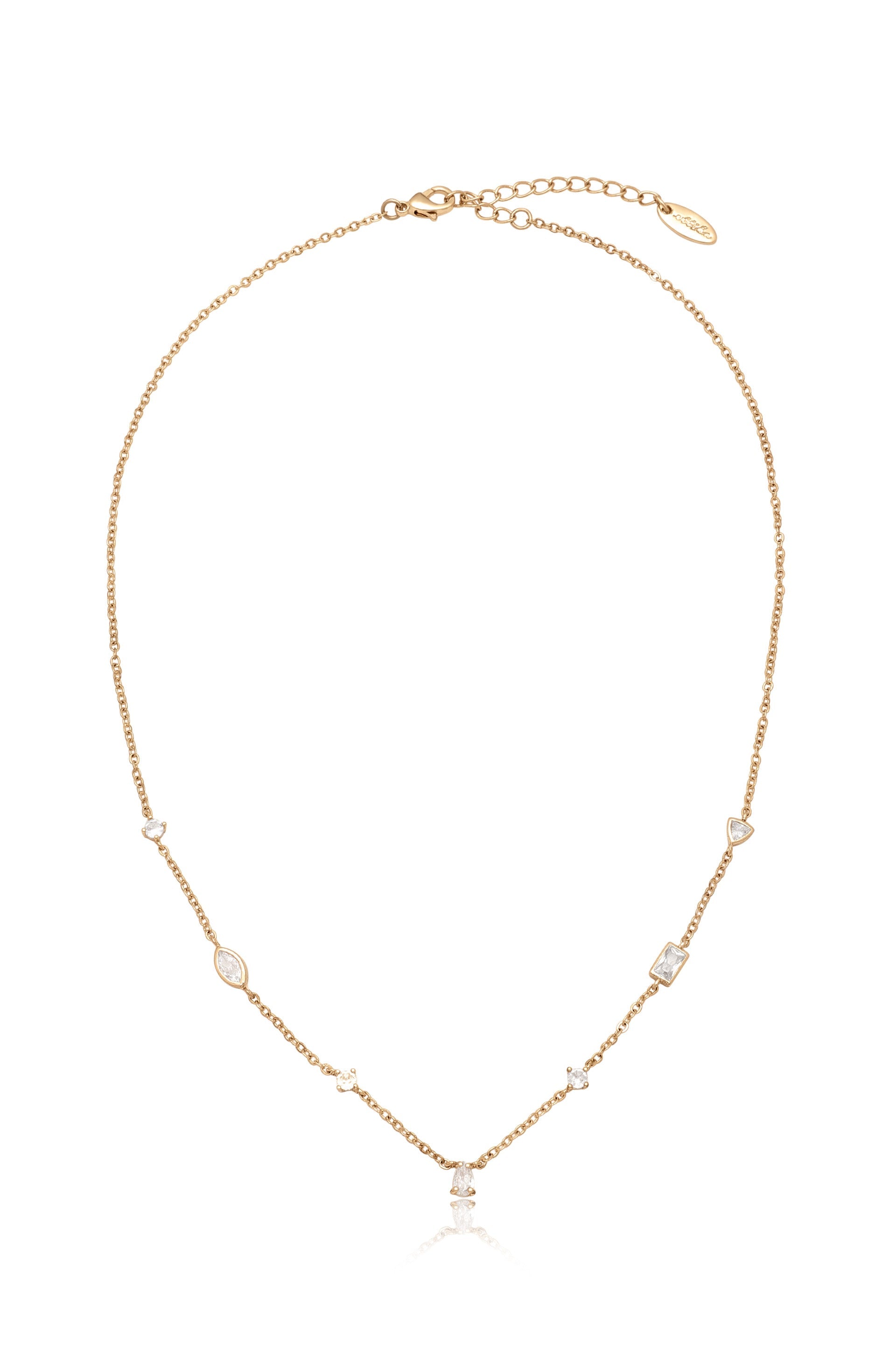 Shapely Crystals Necklace-Vavasi