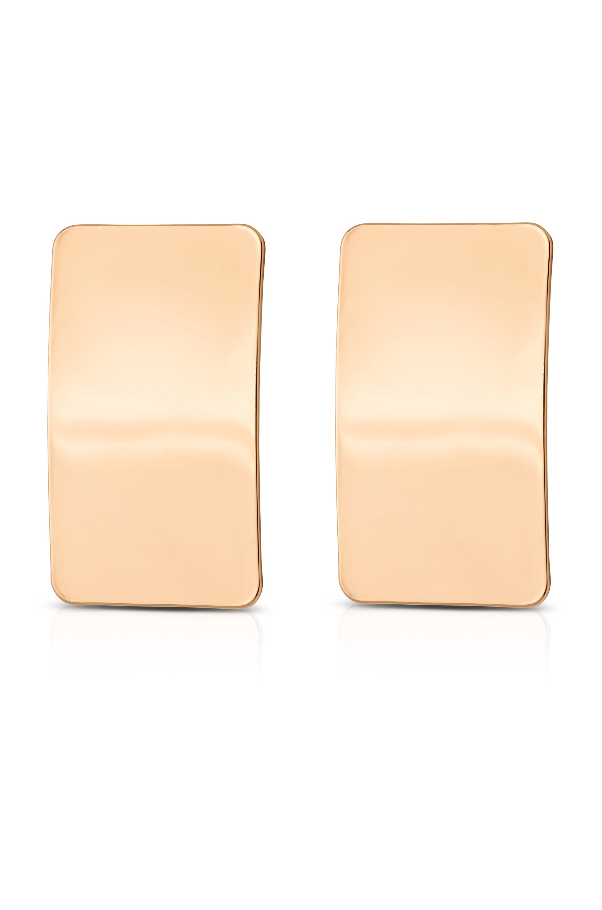 Rectangle Metal Stud Earrings-Vavasi