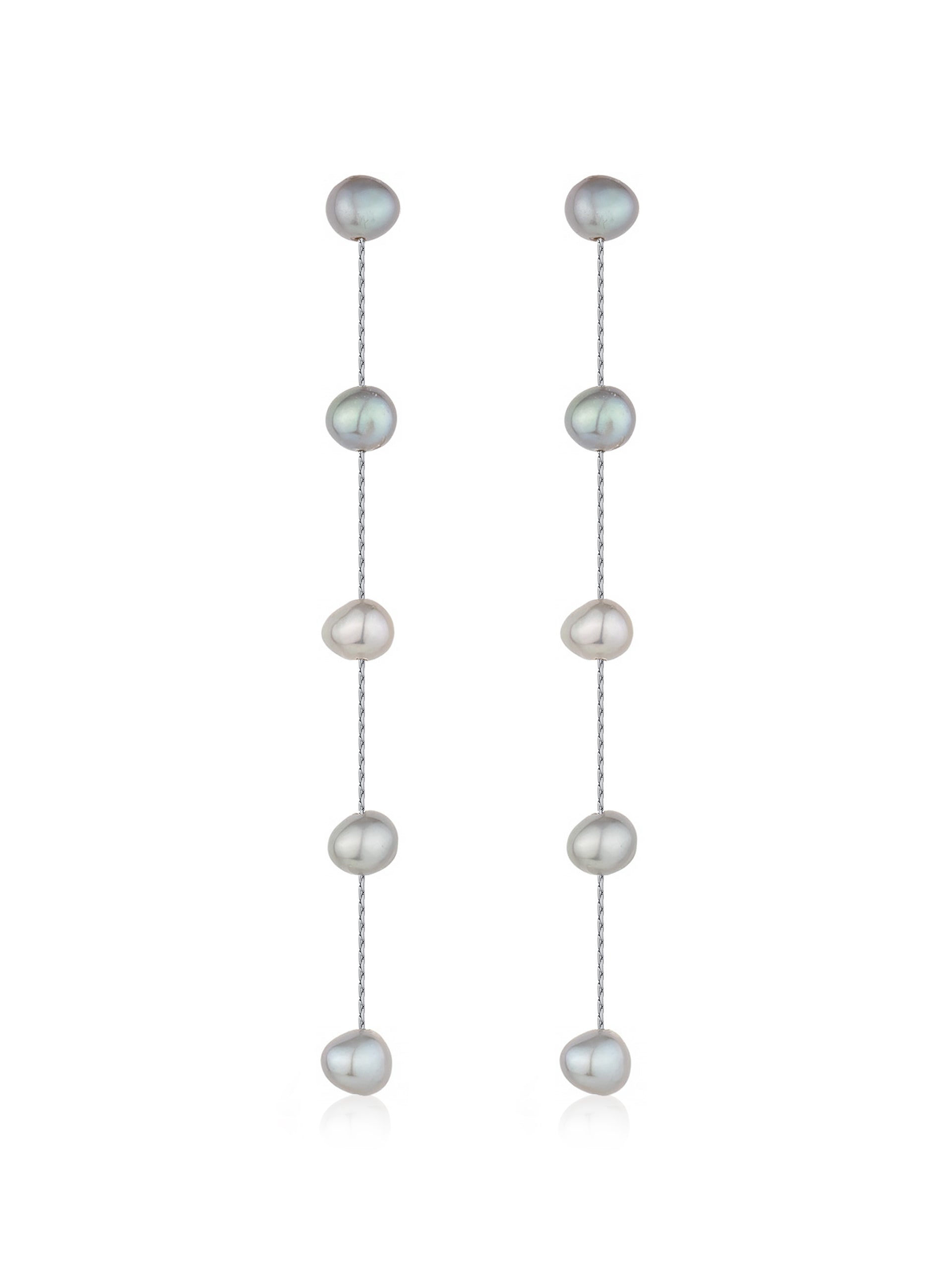 Dripping Pearl Delicate Drop Earrings-Vavasi