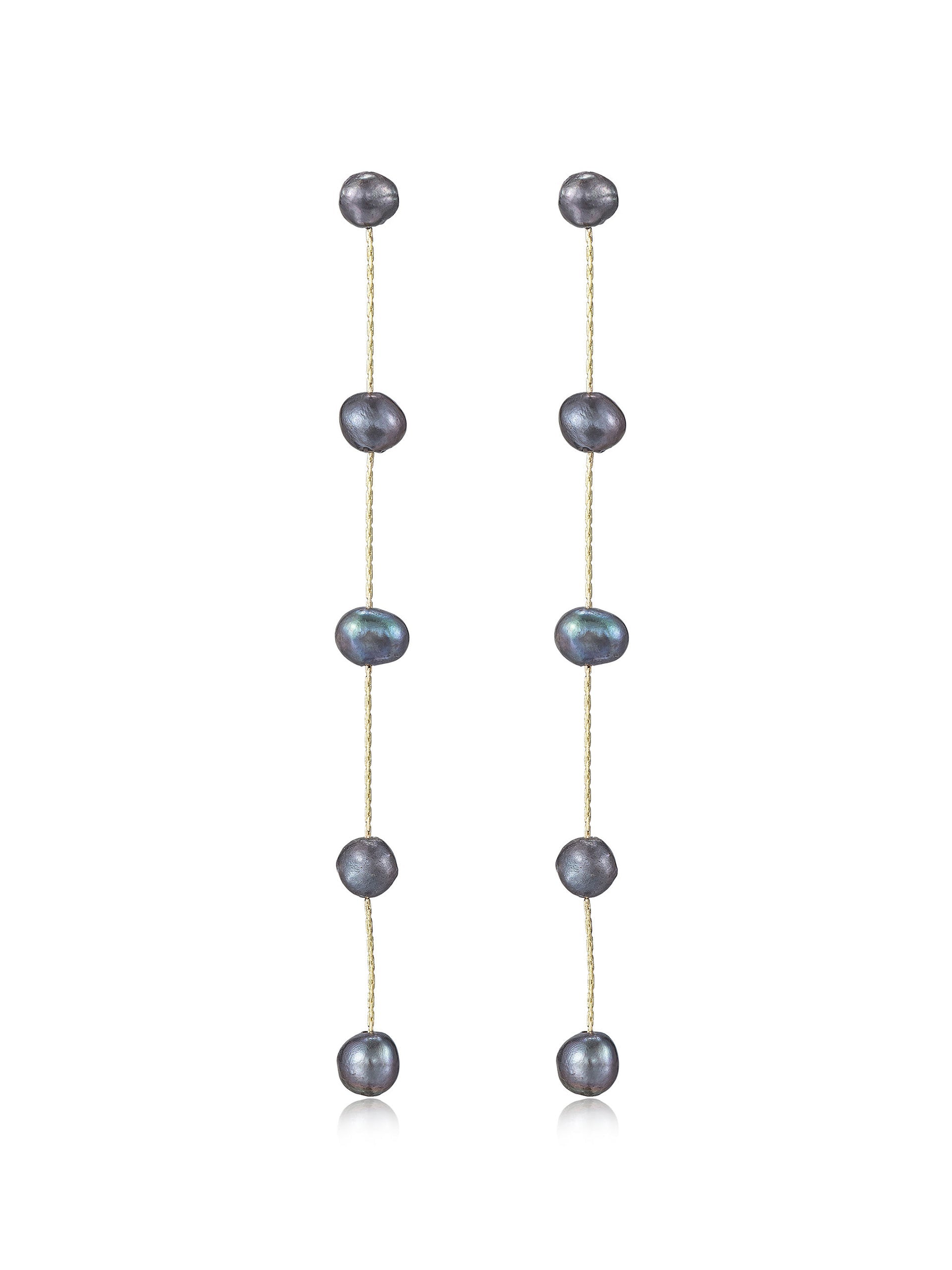 Dripping Pearl Delicate Drop Earrings-Vavasi
