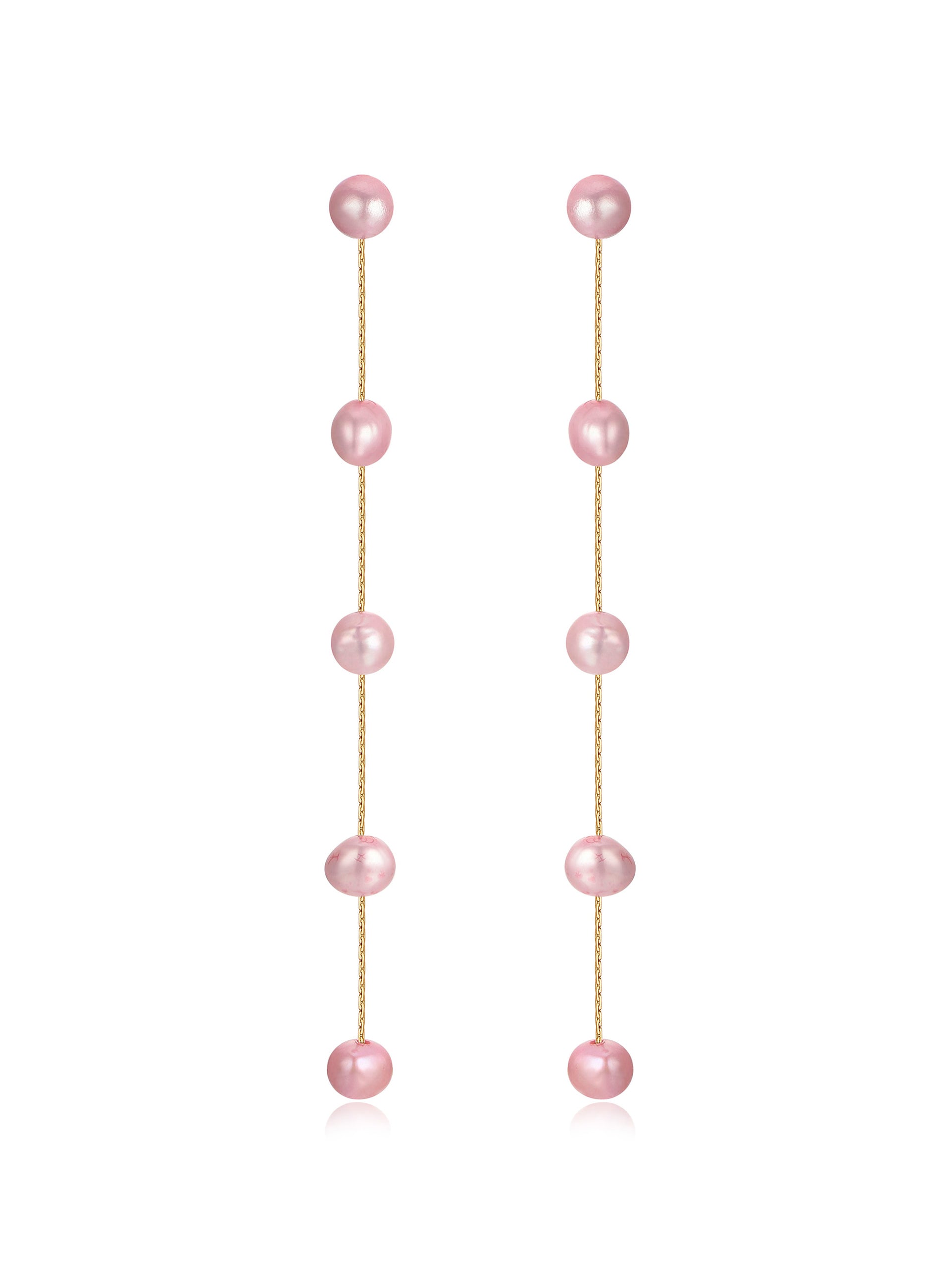 Dripping Pearl Delicate Drop Earrings-Vavasi