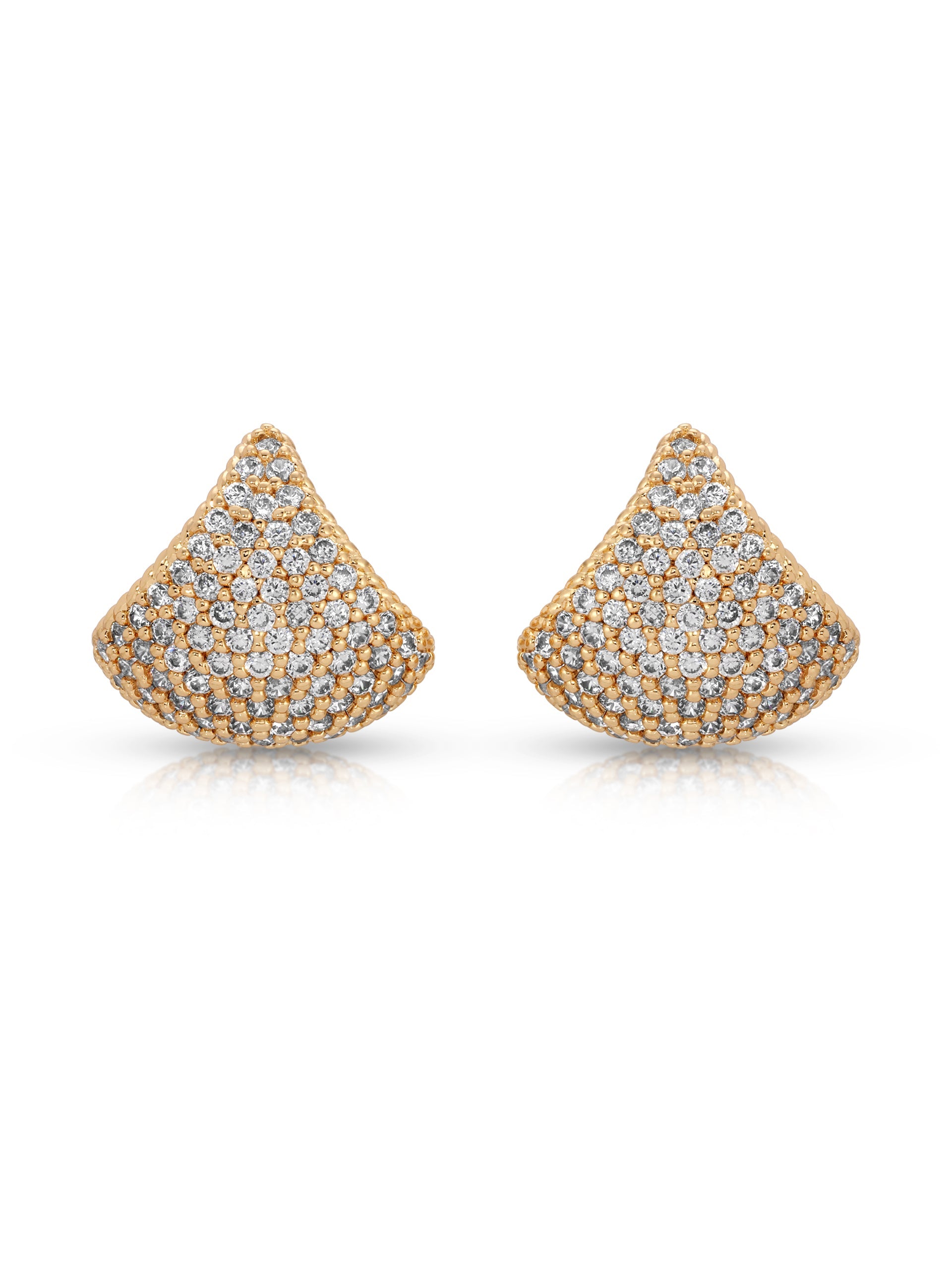 Pavé Encrusted Huggie Hoops-Vavasi