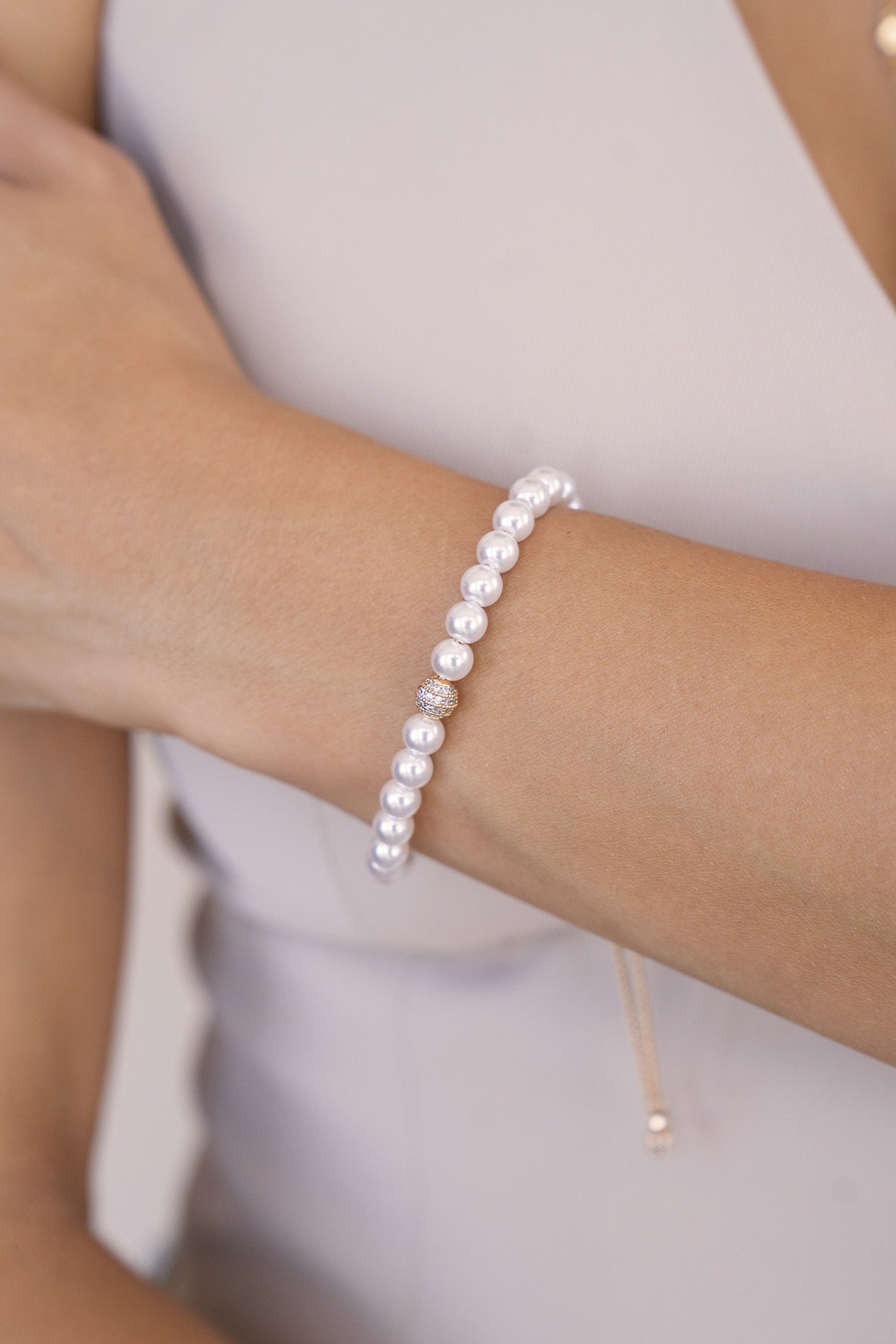Pearl Adjustable Bracelet-Vavasi