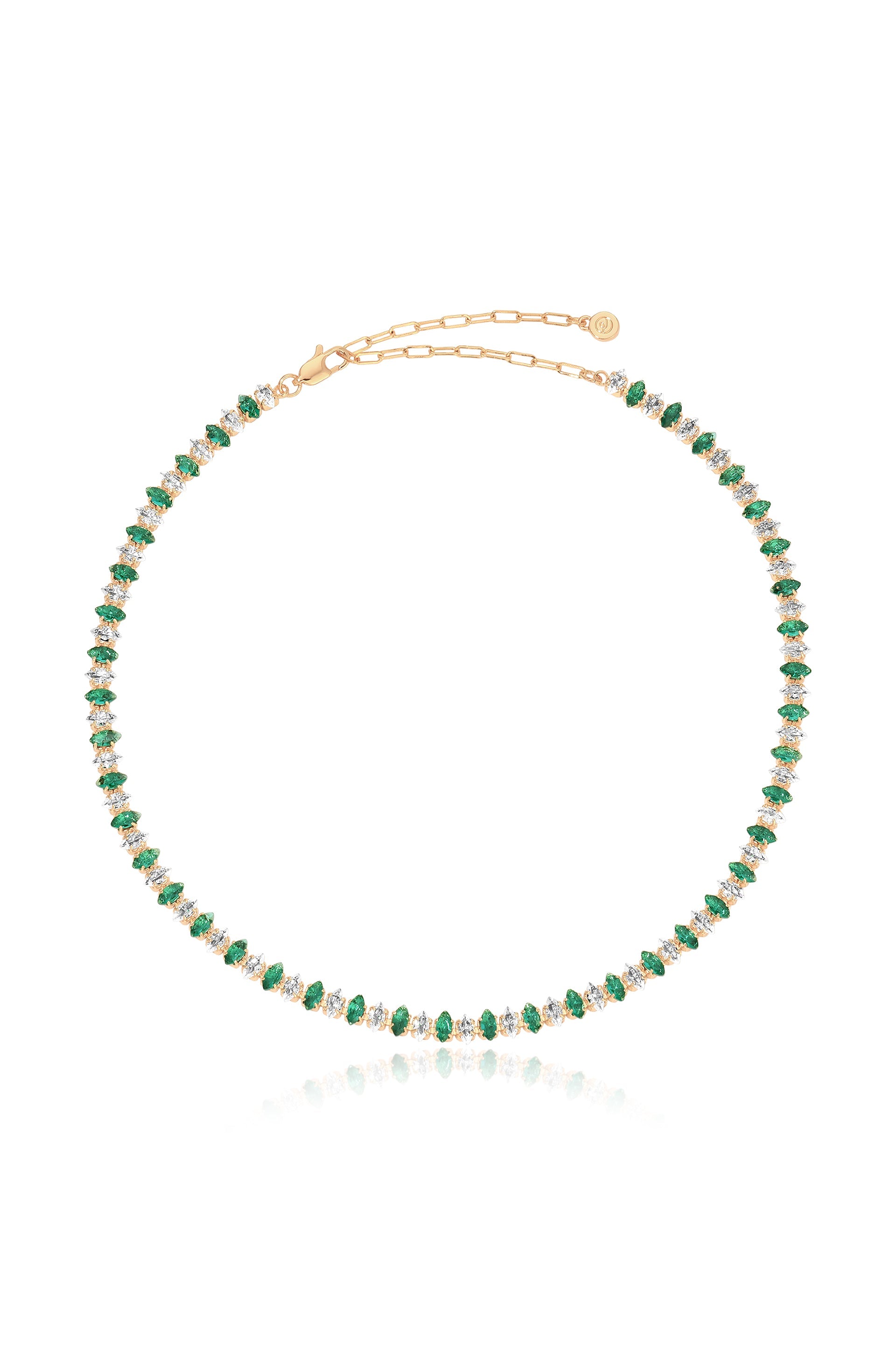 Emerald Marquise Necklace-Vavasi