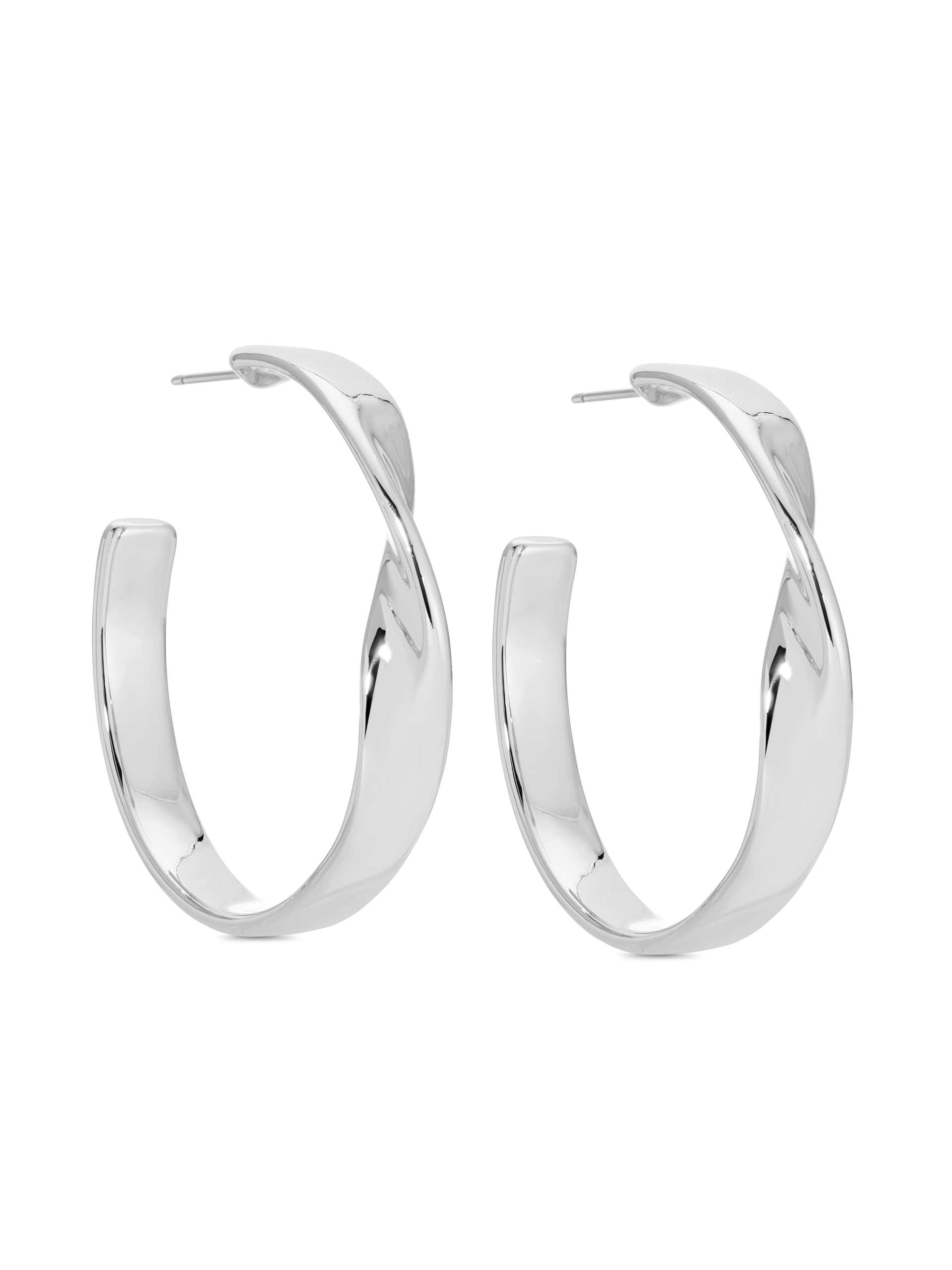 Heirloom Twist Medium Hoops-Vavasi