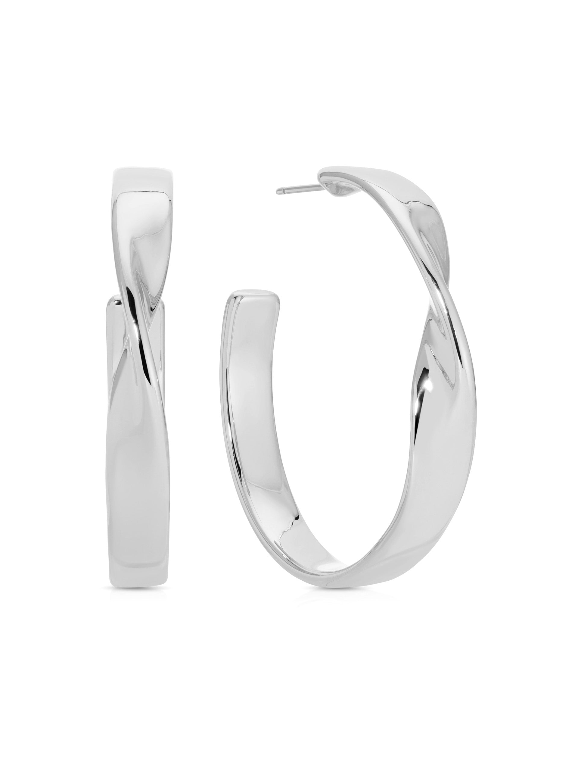 Heirloom Twist Medium Hoops-Vavasi