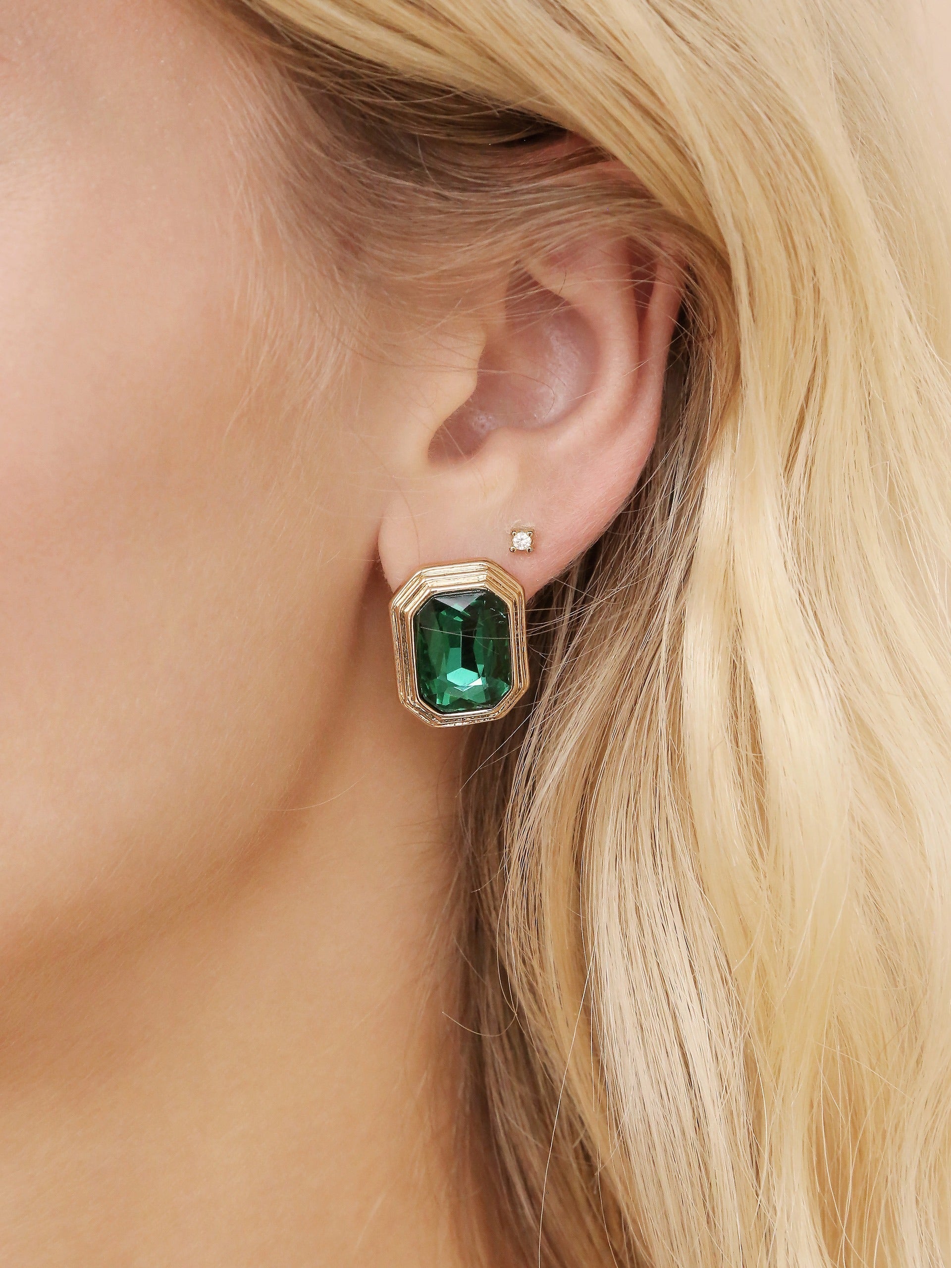 Emerald Deco Earrings-Vavasi