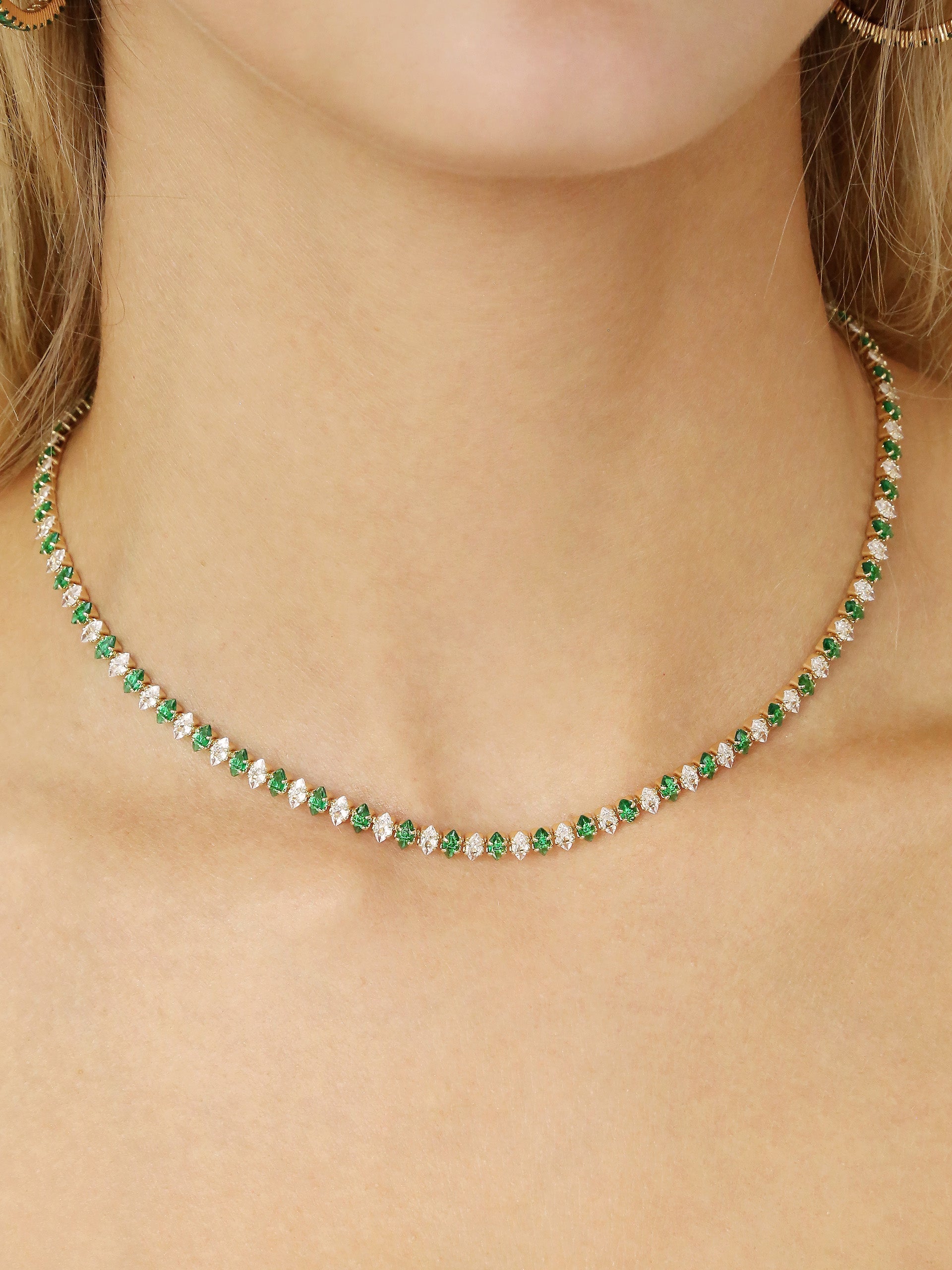 Emerald Marquise Necklace-Vavasi