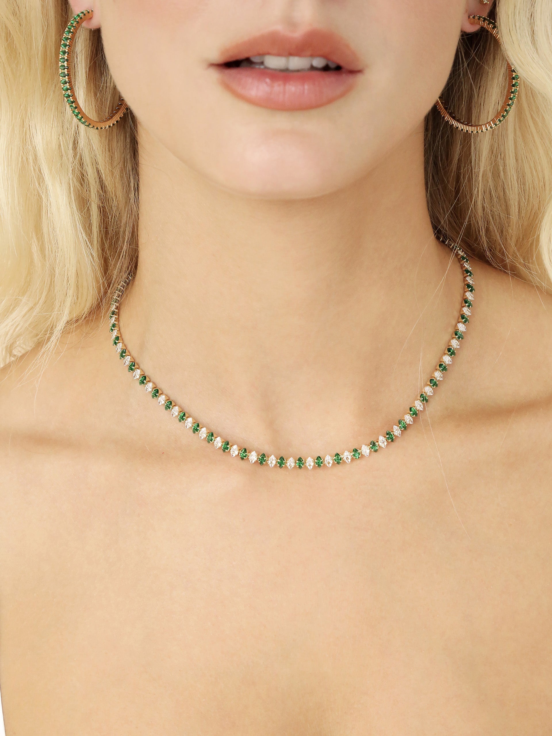 Emerald Marquise Necklace-Vavasi