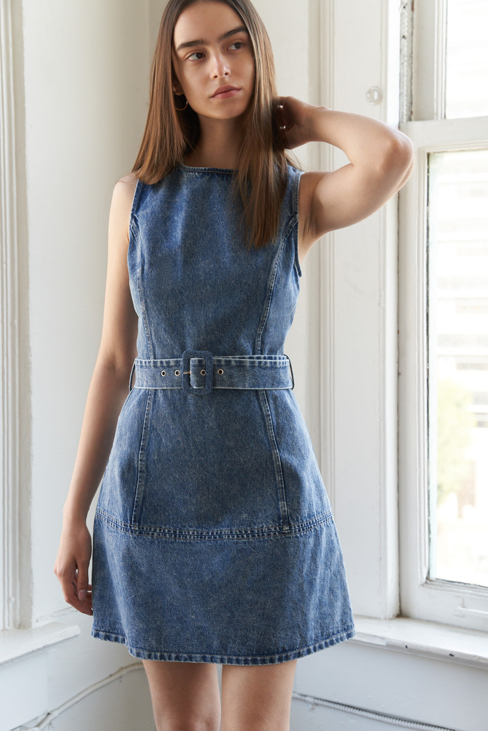 TURN A NEW LEAF MINI DRESS-Vavasi