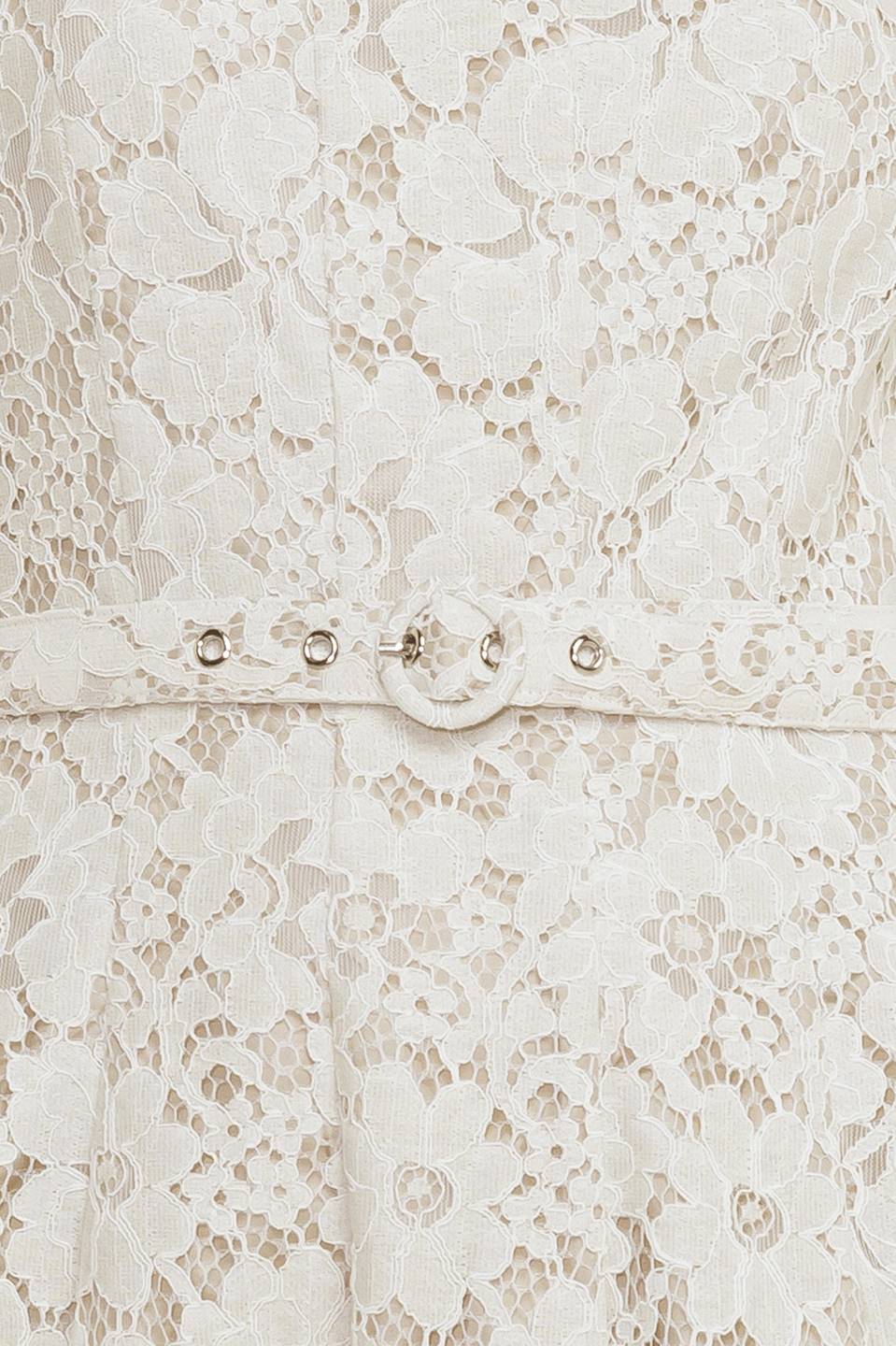 EMORY MIDI DRESS - IVORY LACE-Vavasi