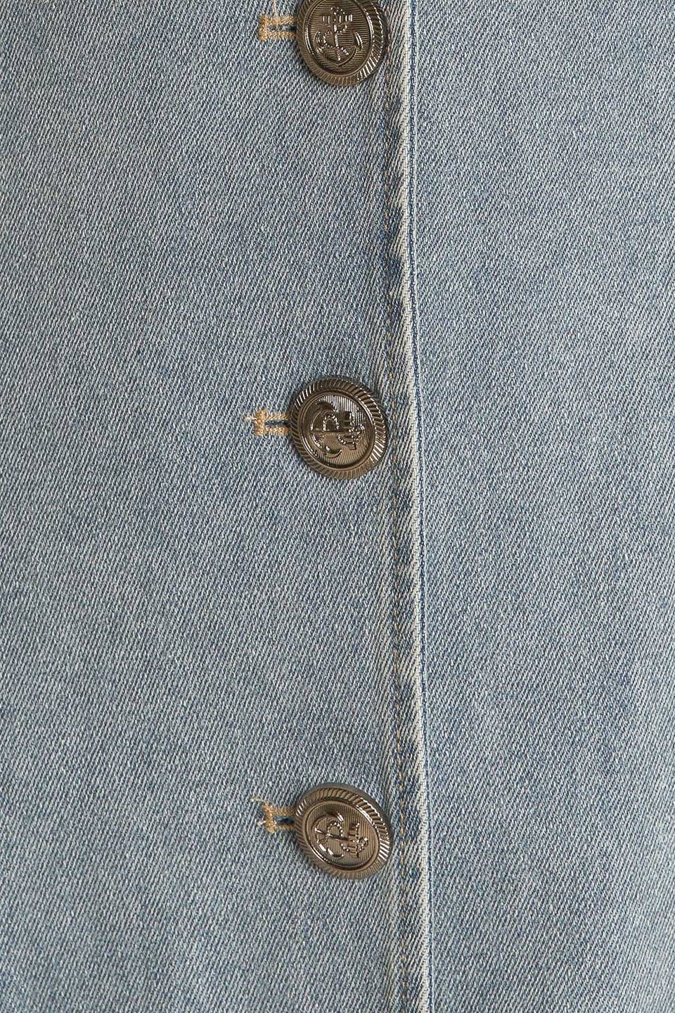 NAUTICAL & NICE - LIGHT DENIM - MIDI DRESS-Vavasi