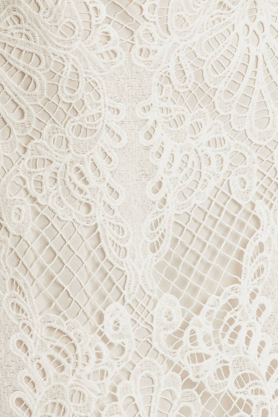 CATCHING DREAMS WOVEN LACE MIDI DRESS-Vavasi