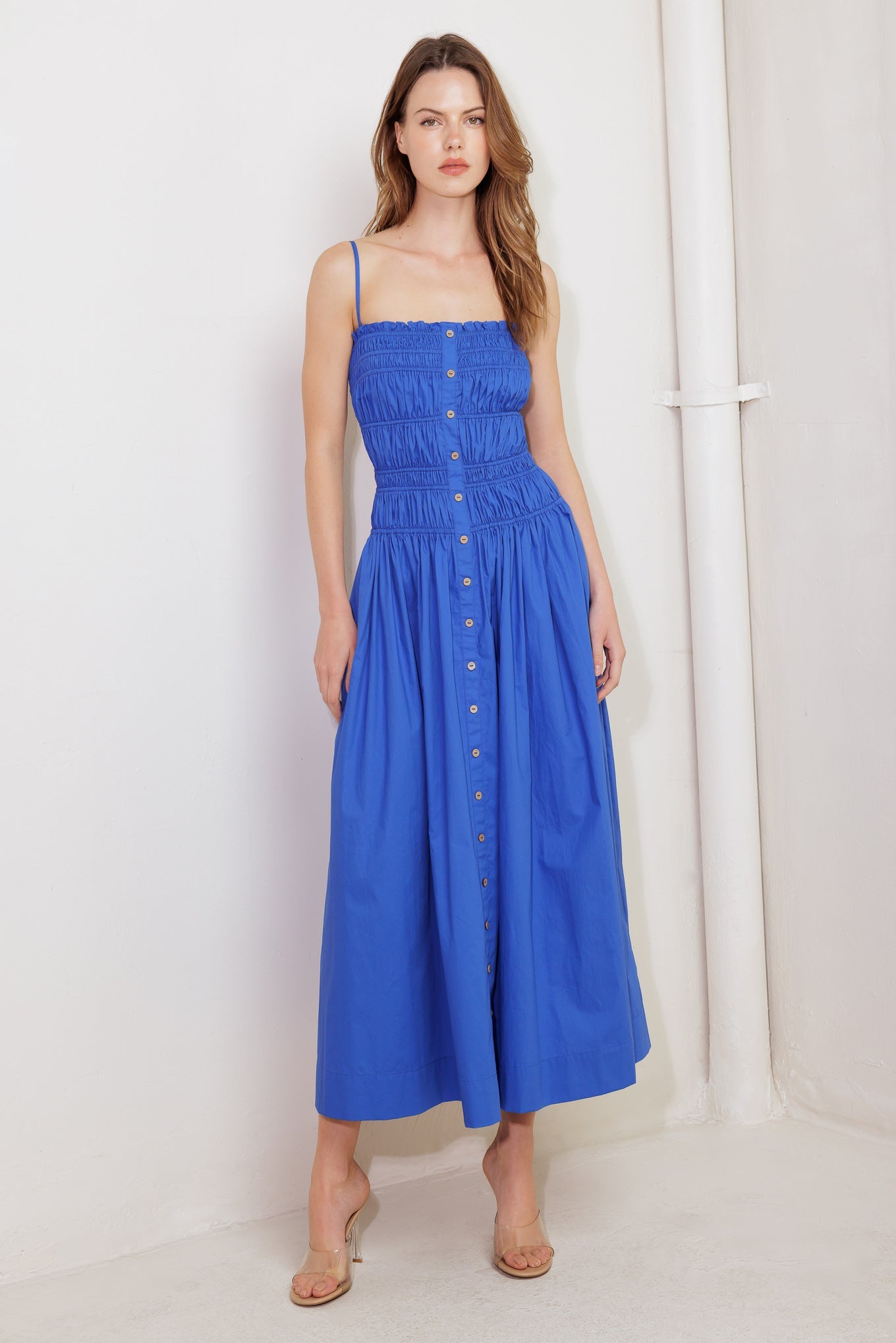 MOONLIGHT MIDI DRESS - COBALT BLUE-Vavasi