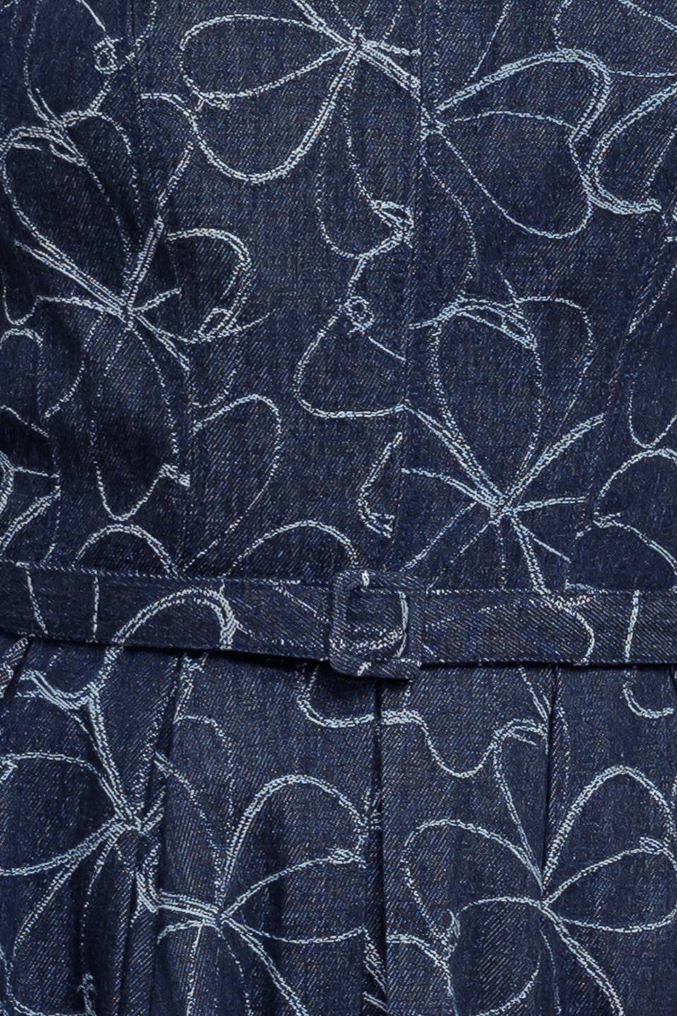 MOONBEAM DENIM MIDI DRESS-Vavasi