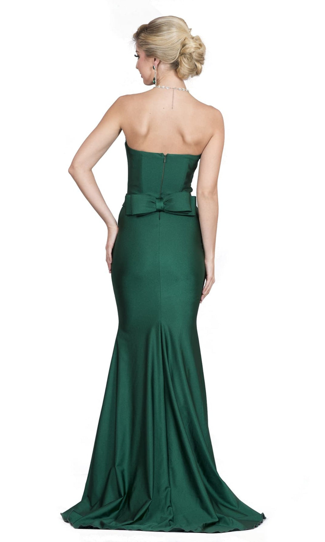 Gabriela Strapless Gown - Forest Green - FINAL SALE-Vavasi