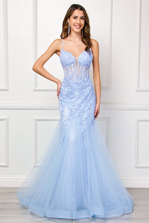 Hera Gown - Baby Blue-Vavasi