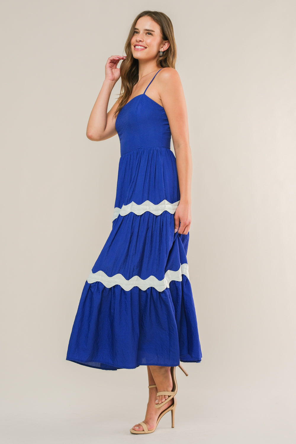 SUMMER SPRITZ - RIC RAC MIDI DRESS-Vavasi