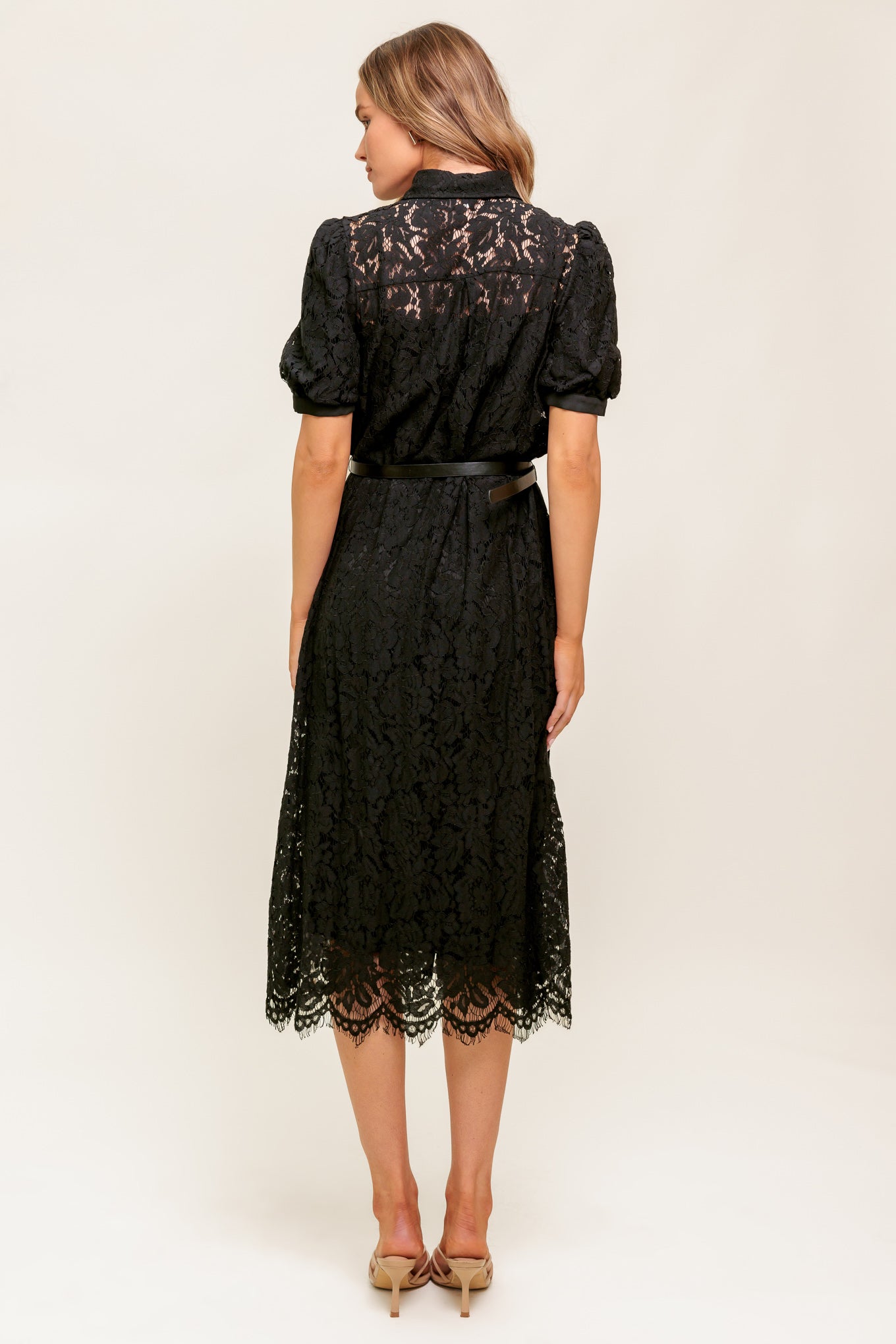 LUKA LACE SHIRT DRESS-Vavasi
