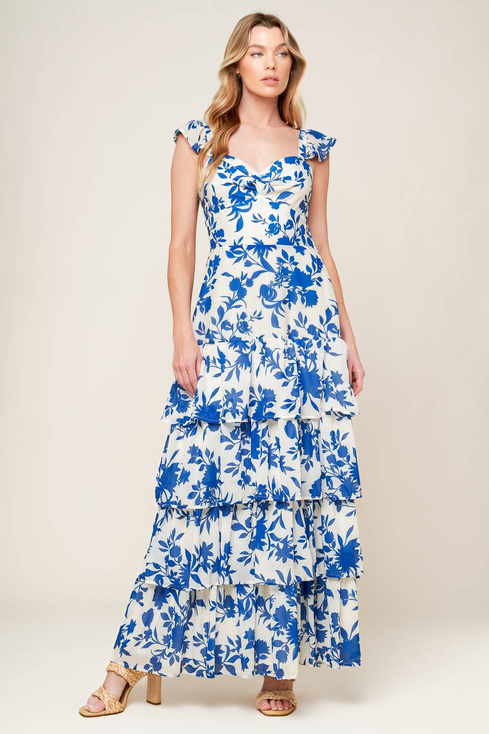BLUEBELL MEADOWS - FLORAL MAXI DRESS-Vavasi