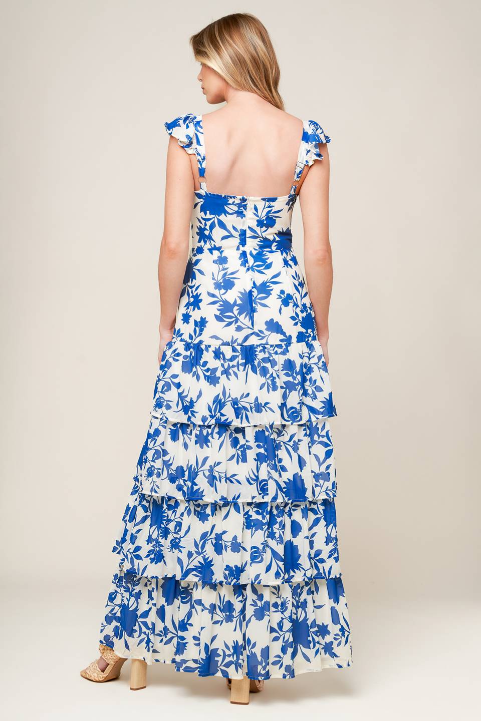 BLUEBELL MEADOWS - FLORAL MAXI DRESS-Vavasi