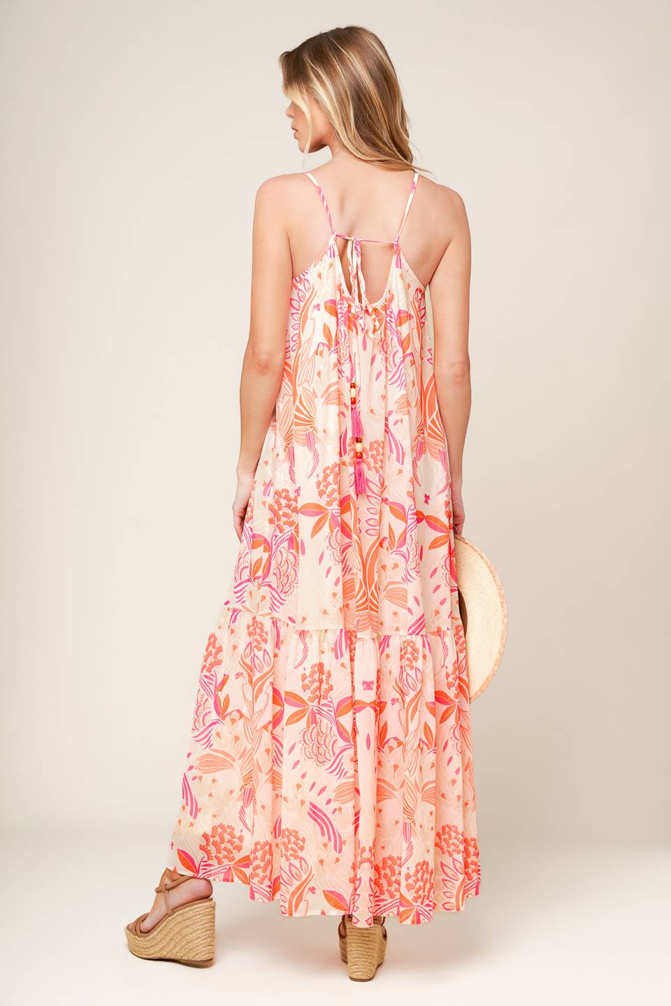 SECRET GARDEN MAXI DRESS - PINK-Vavasi