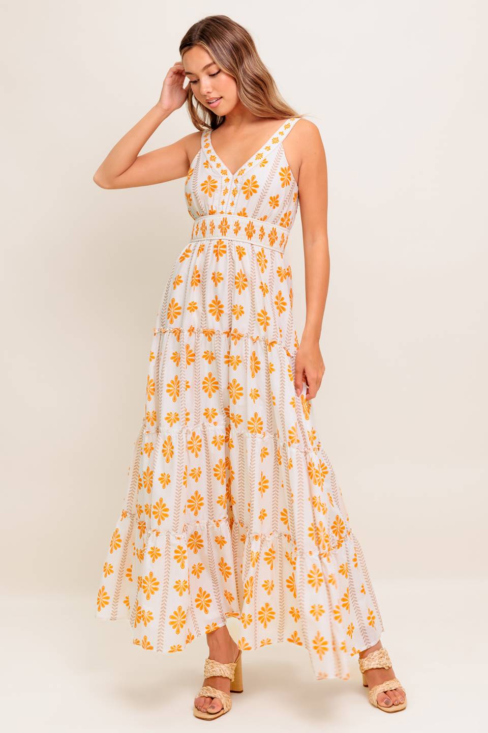 DAILY DELIGHT MAXI DRESS - YELLOW-Vavasi