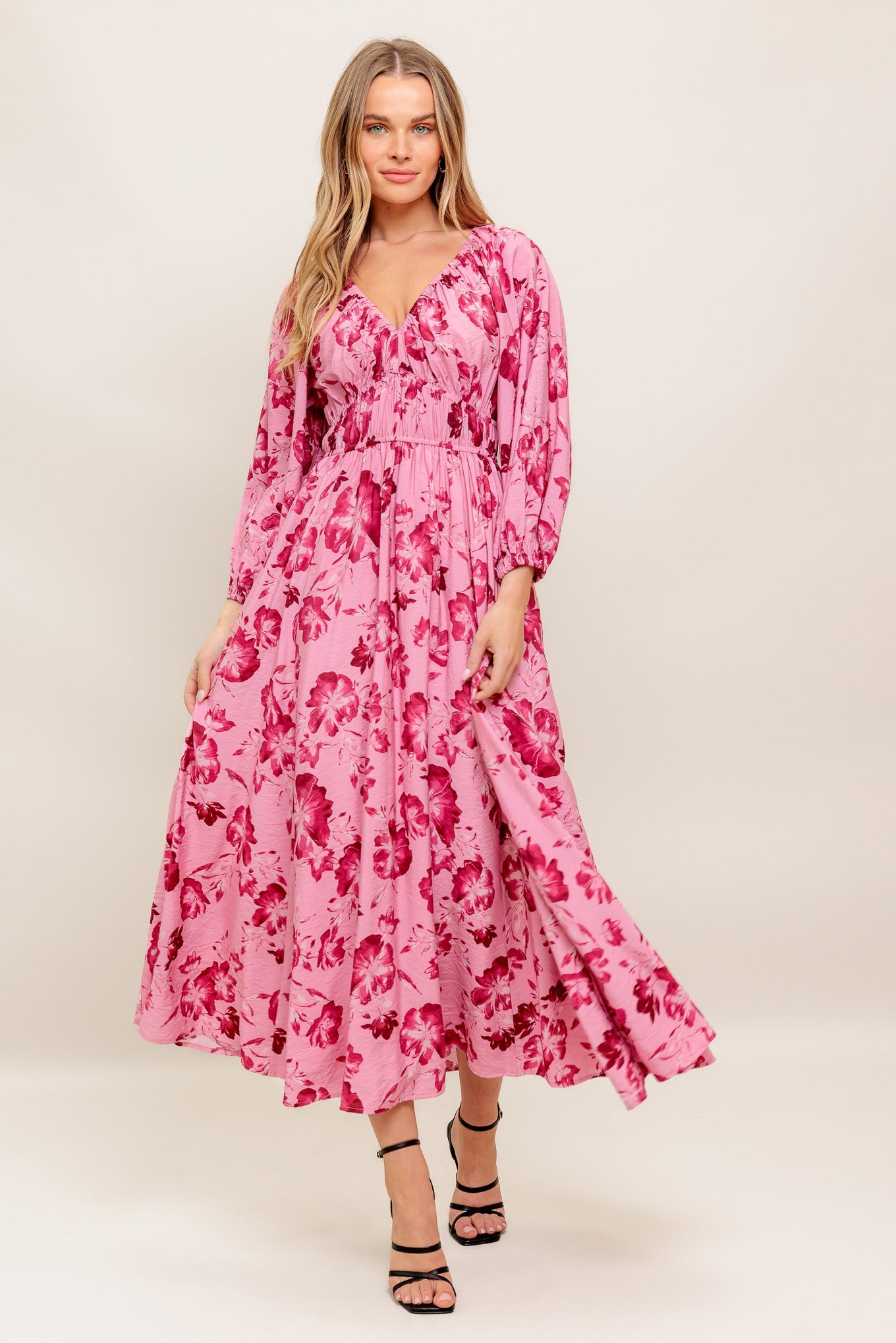 HONEY MIDI DRESS - MAUVE-Vavasi