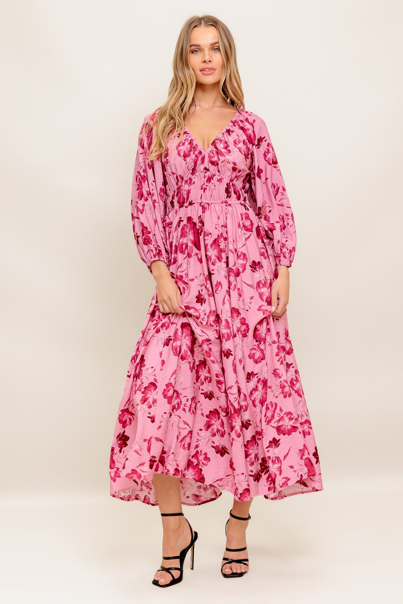 HONEY MIDI DRESS - MAUVE-Vavasi
