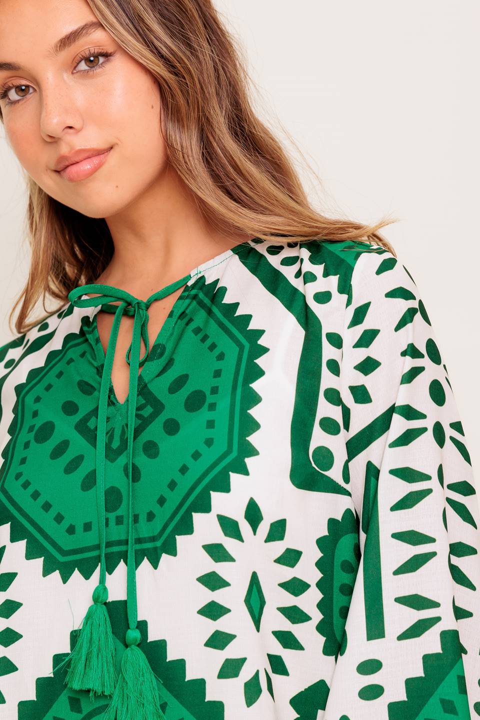 EMERALD TERRA TUNIC MINI DRESS-Vavasi